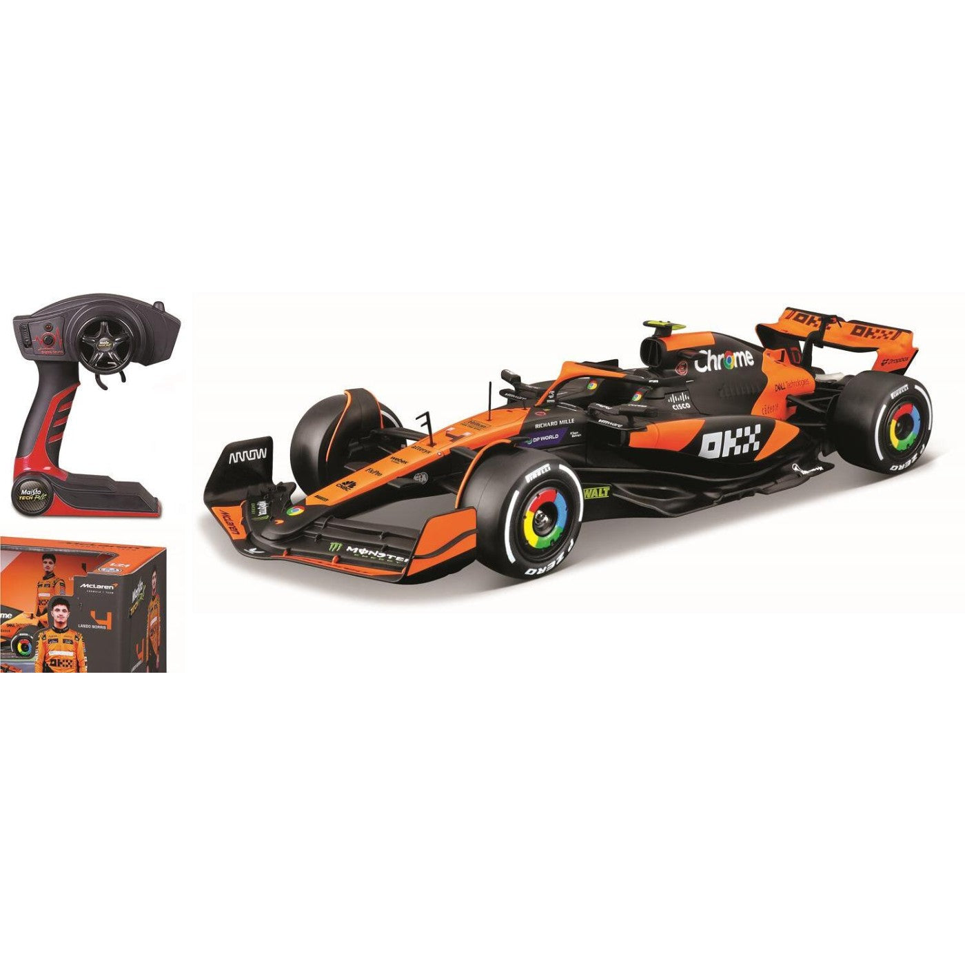 1:10 McLaren MCL38 #4 Lando Norris Formula 1 RC Car (82777)