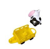 BB Junior Shake-It Runner Farm Tractor Playset (Toddler Size) - Interactive Figure-8 Track Toy with Detachable Trailer, Cow Figure, and Shape Sorter (Ages 2+)