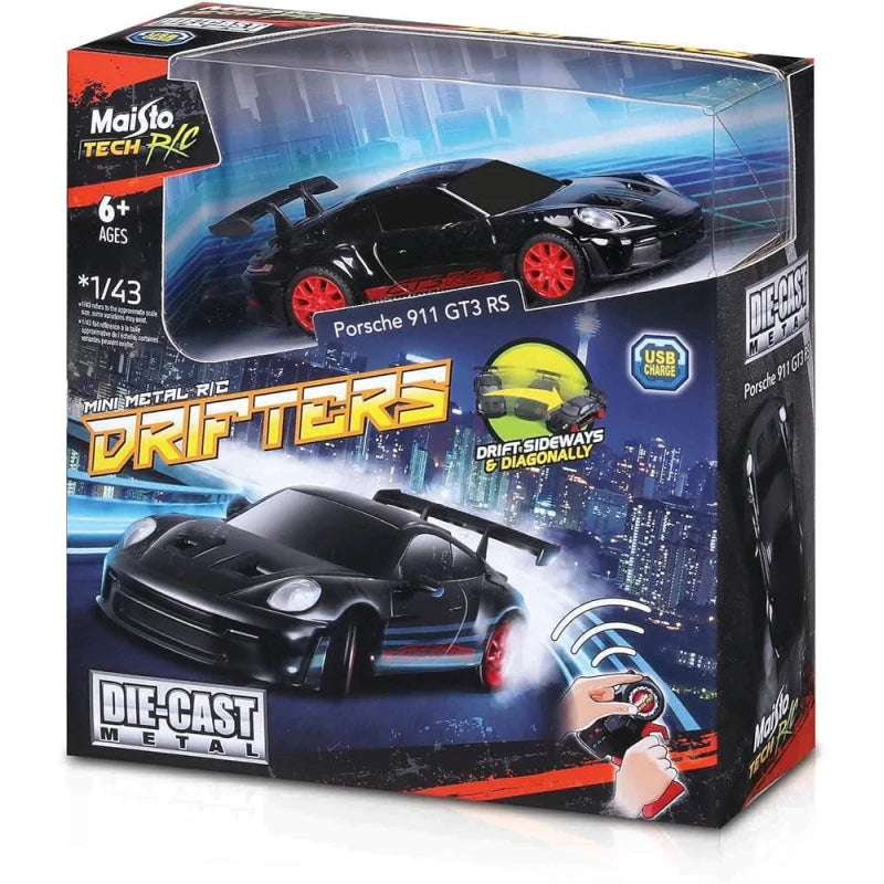 1:43 Die Cast Drifters RC - Porsche 911 GT3 RS