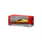 Bburago 1:18 Scale Diecast Model Ferrari F80 Supercar - Yellow