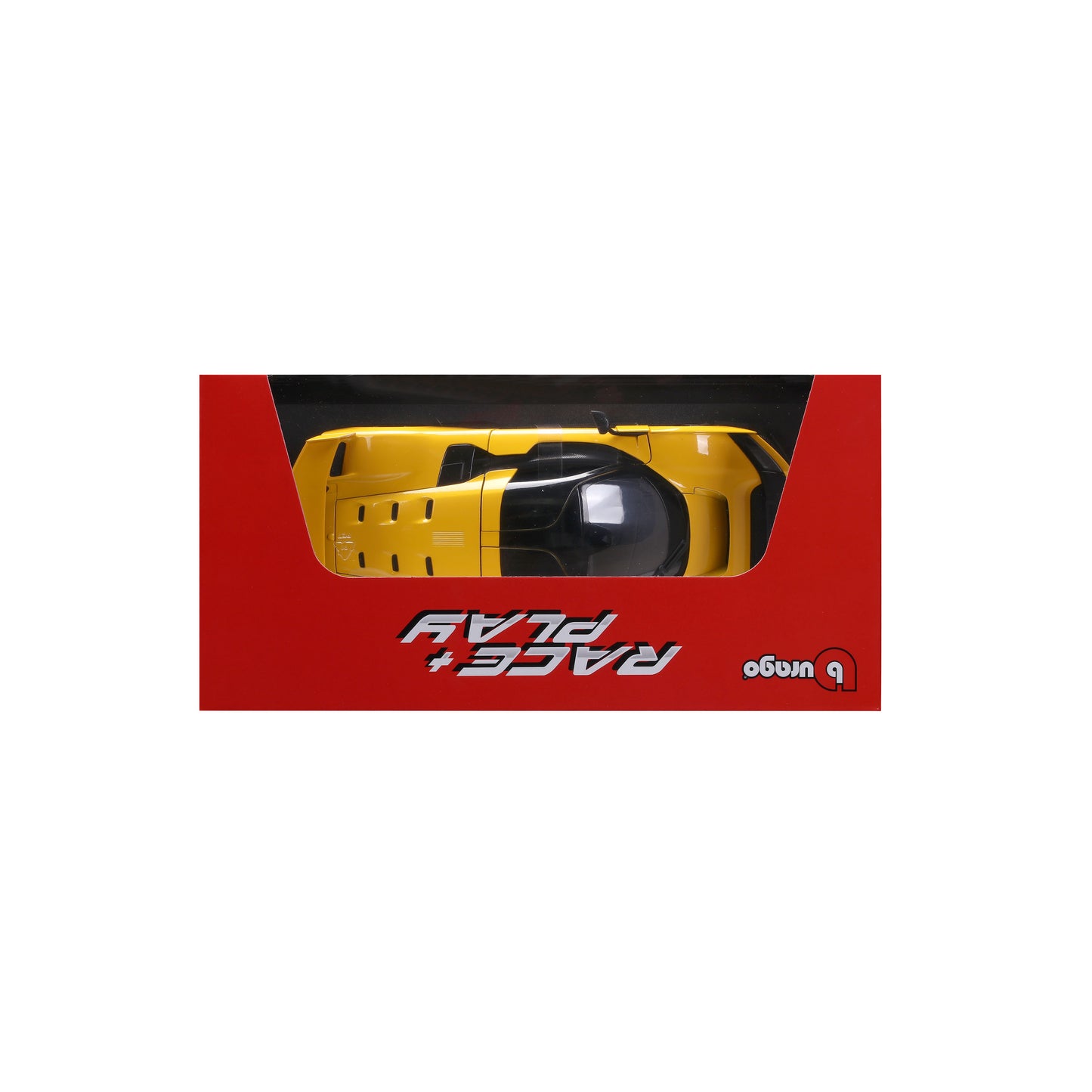 Bburago 1:18 Scale Diecast Model Ferrari F80 Supercar - Yellow
