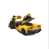 Bburago 1:18 Scale Diecast Model Ferrari F80 Supercar - Yellow