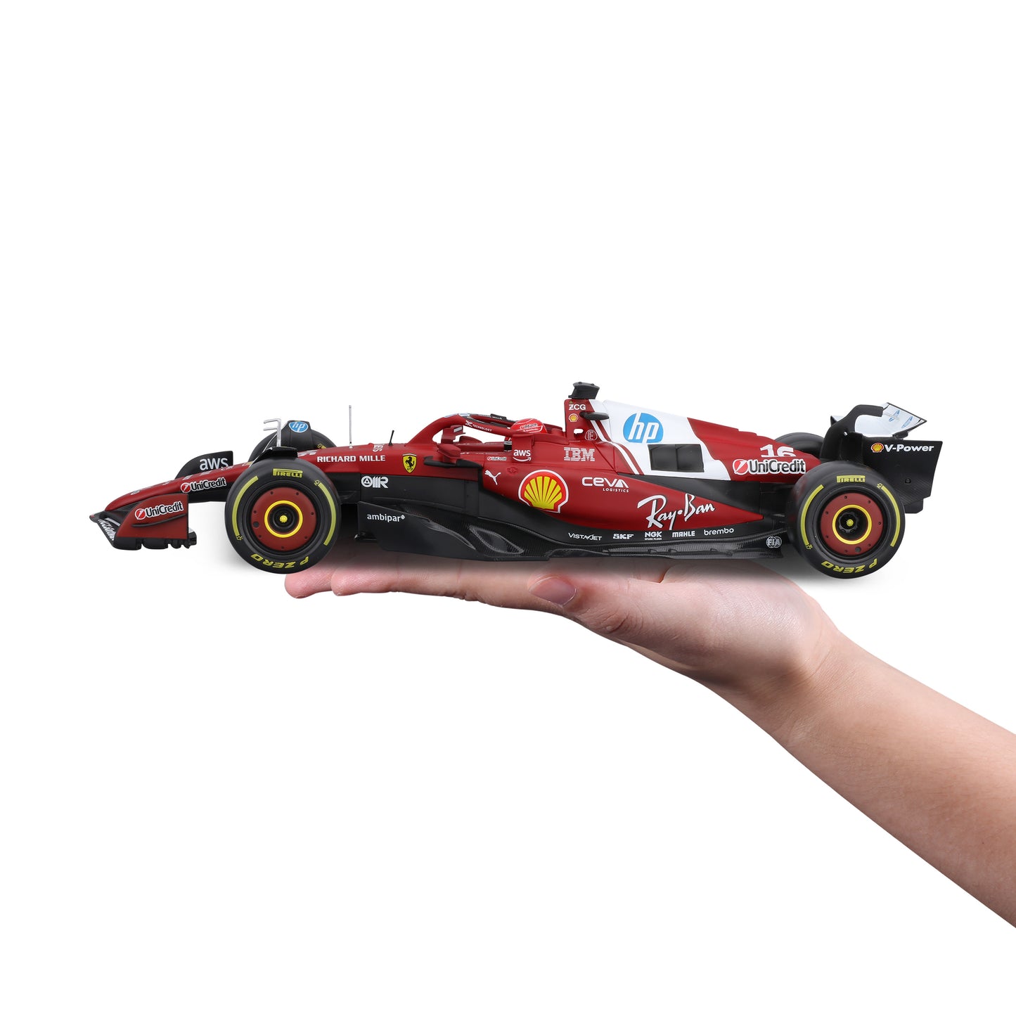 Bburago 1:18 Scale Ferrari SF-25 F1 2025 Charles Leclerc #16 Diecast Model Racing Car
