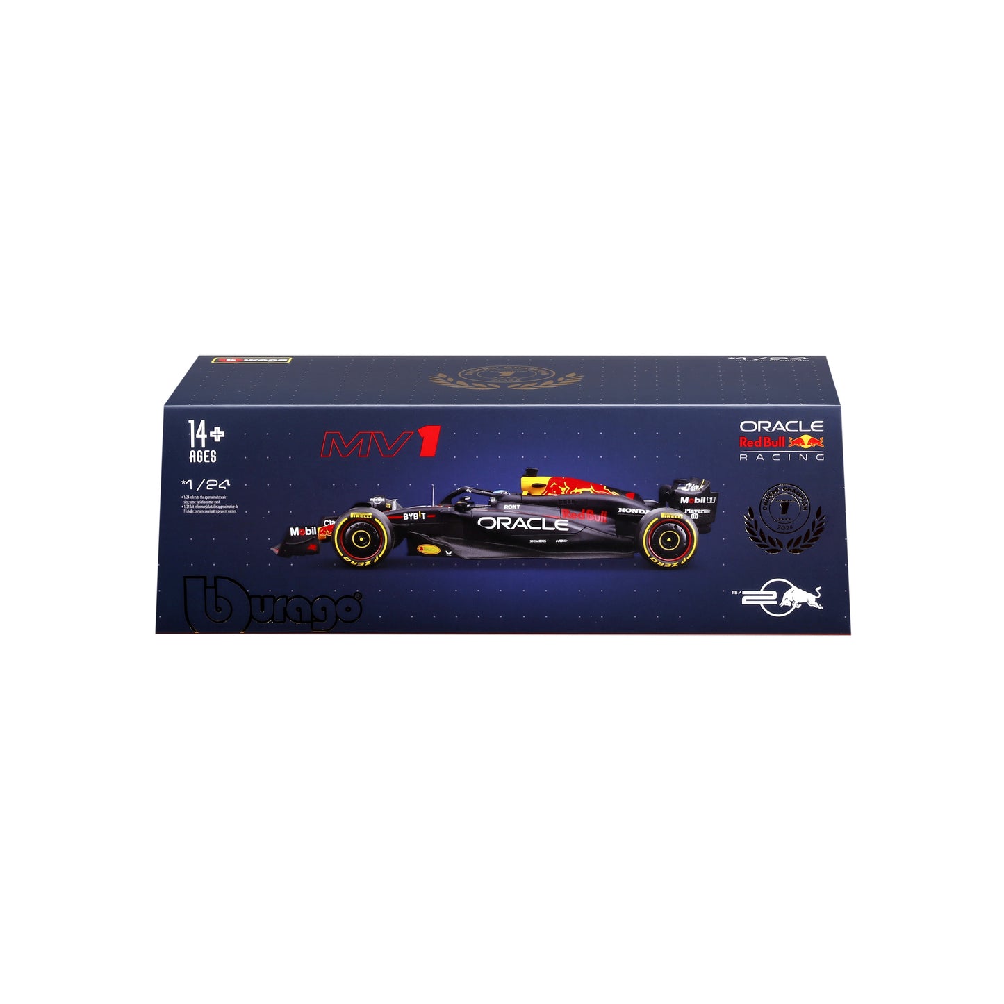 Bburago 1:24 Scale Oracle Red Bull Racing RB20 F1 2024 Max Verstappen #1 Diecast Model Car