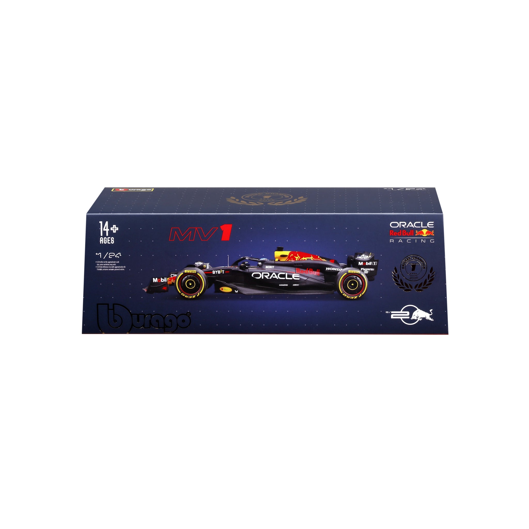 Bburago 1:24 Scale Oracle Red Bull Racing RB20 F1 2024 Max Verstappen #1 Diecast Model Car