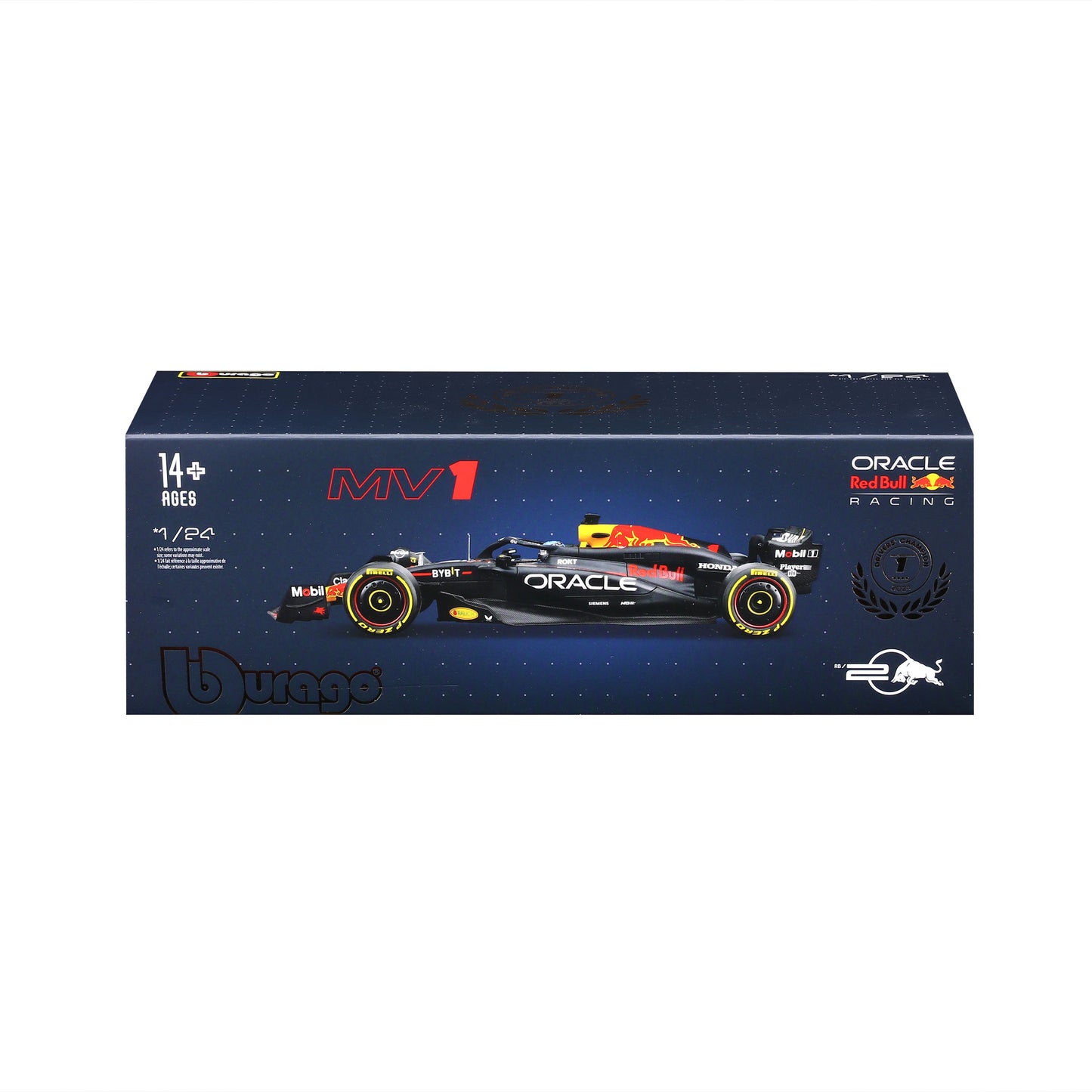 Bburago 1:24 Scale Oracle Red Bull Racing RB20 F1 2024 Max Verstappen #1 Diecast Model Car