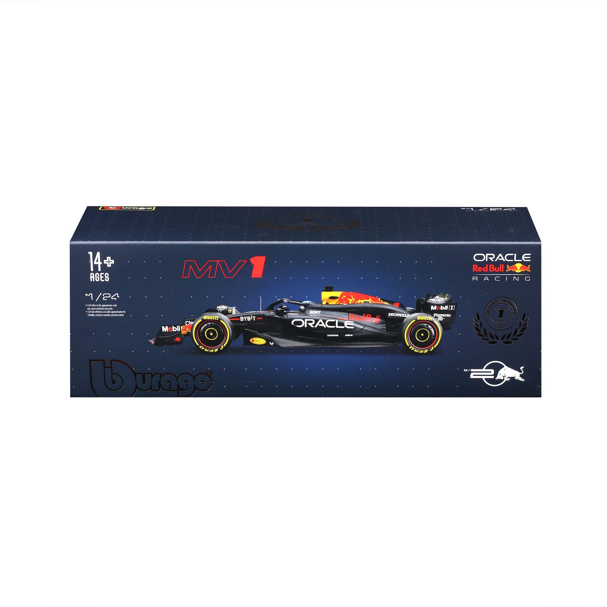 Bburago 1:24 Scale Oracle Red Bull Racing RB20 F1 2024 Max Verstappen #1 Diecast Model Car
