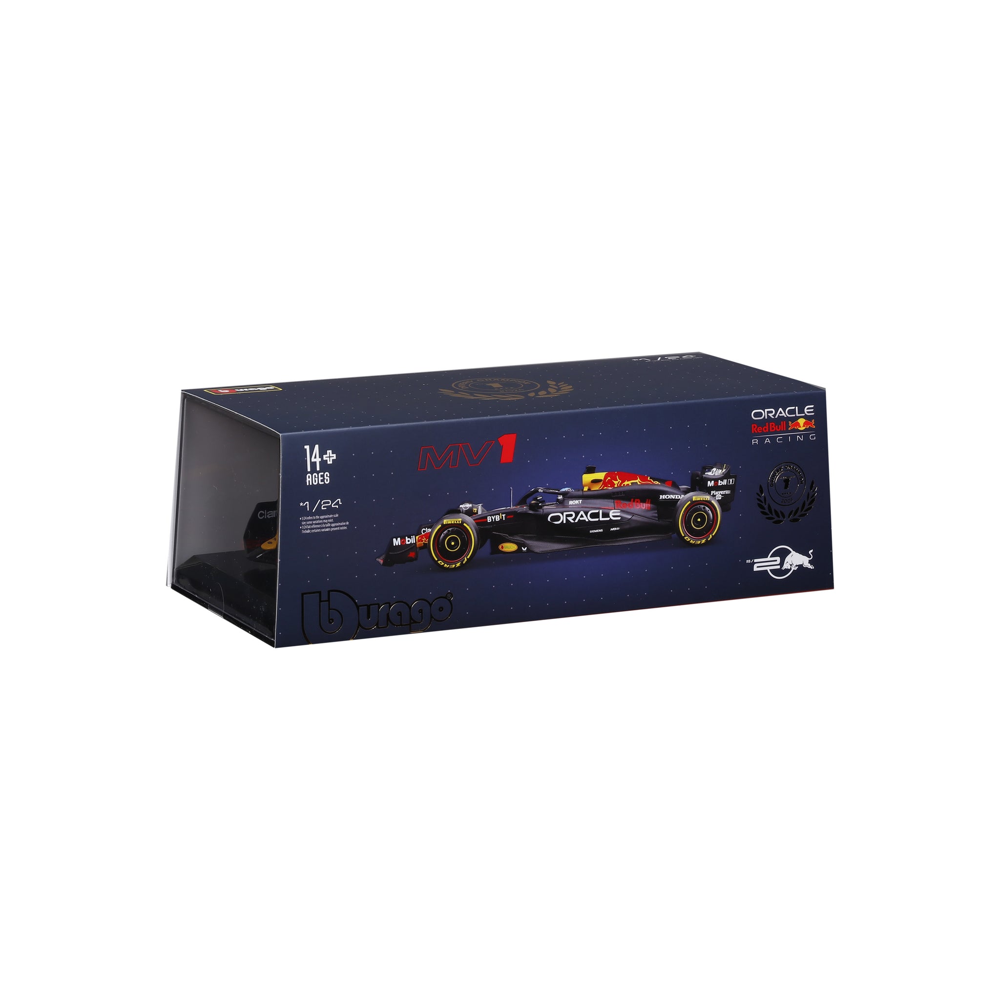 Bburago 1:24 Scale Oracle Red Bull Racing RB20 F1 2024 Max Verstappen #1 Diecast Model Car