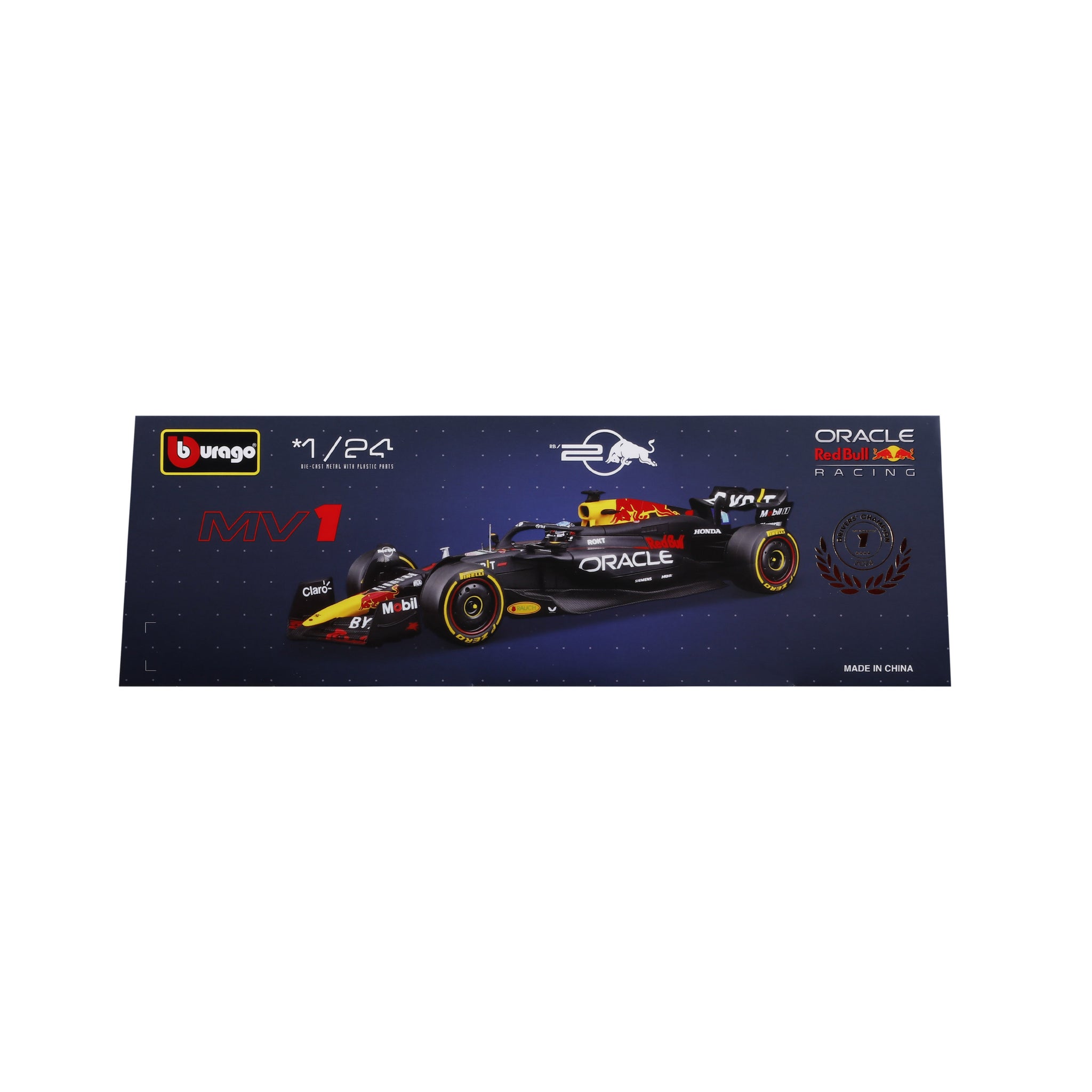 Bburago 1:24 Scale Oracle Red Bull Racing RB20 F1 2024 Max Verstappen #1 Diecast Model Car