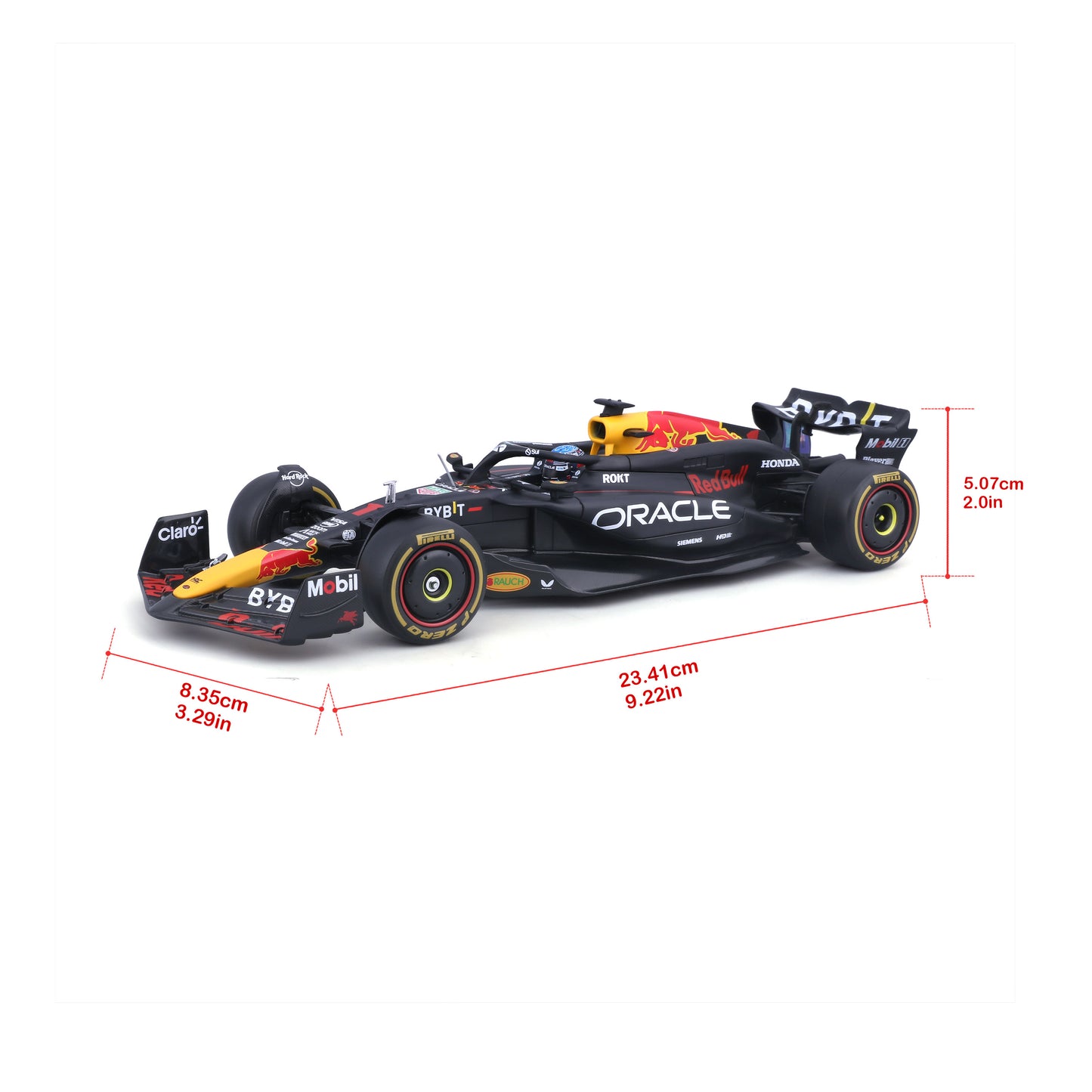 Bburago 1:24 Scale Oracle Red Bull Racing RB20 F1 2024 Max Verstappen #1 Diecast Model Car