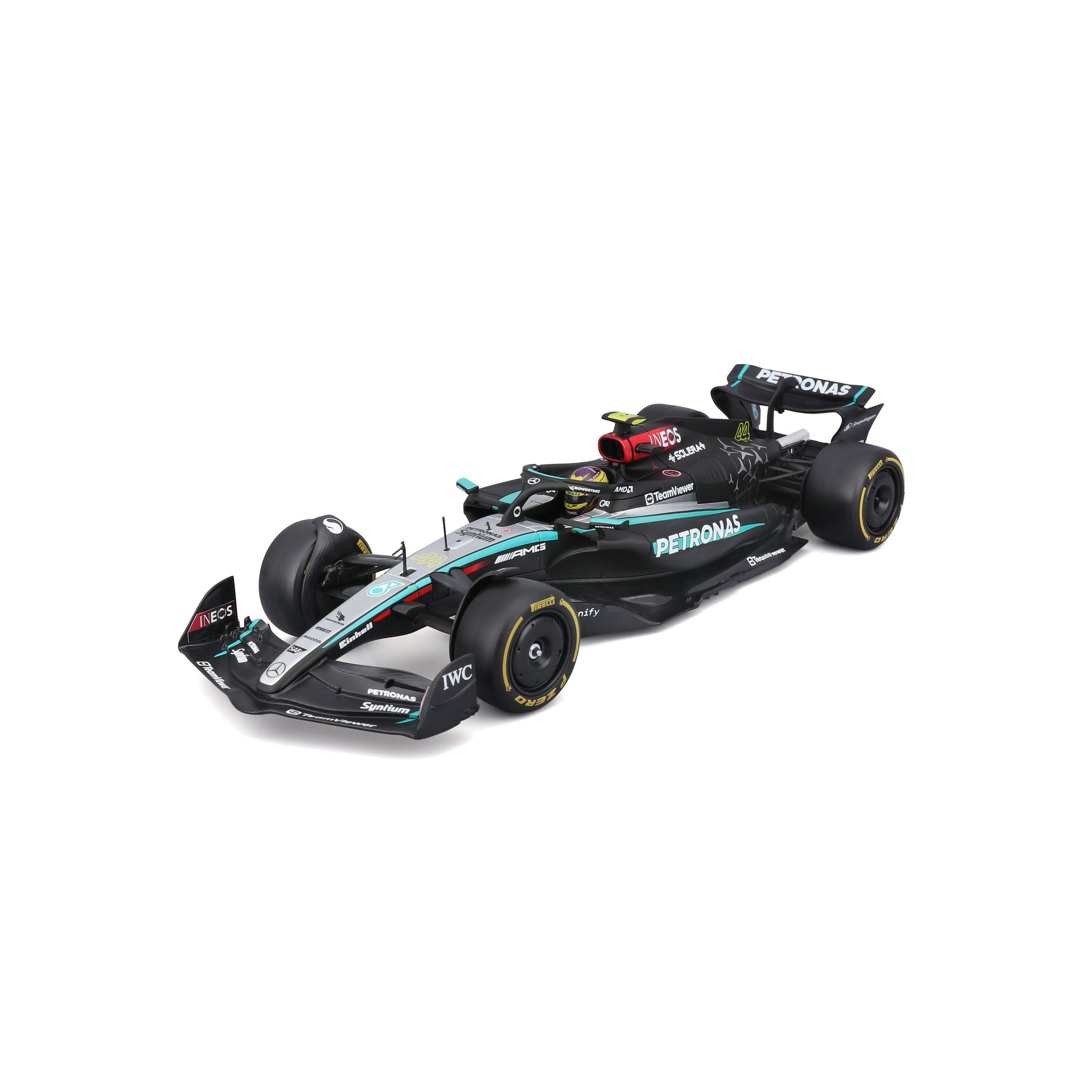 Bburago 1/24 Scale Diecast Assembly Kit - 2024 Mercedes-AMG F1 W15 E Performance #44 Lewis Hamilton