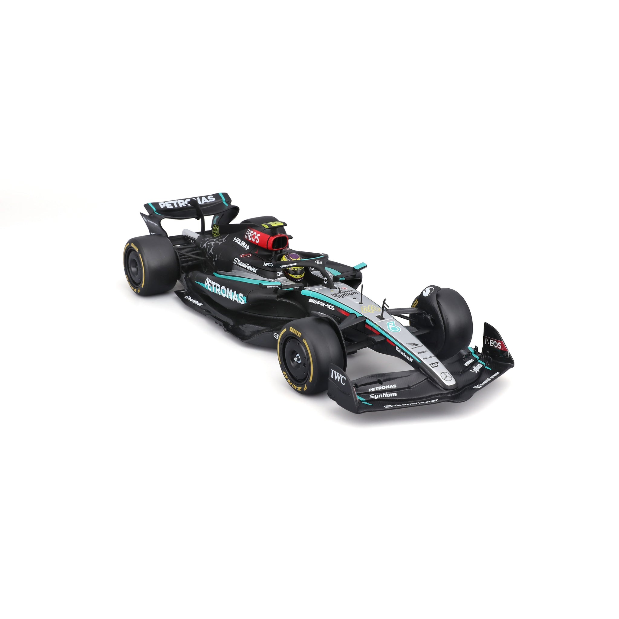 Bburago 1/24 Scale Diecast Assembly Kit - 2024 Mercedes-AMG F1 W15 E Performance #44 Lewis Hamilton