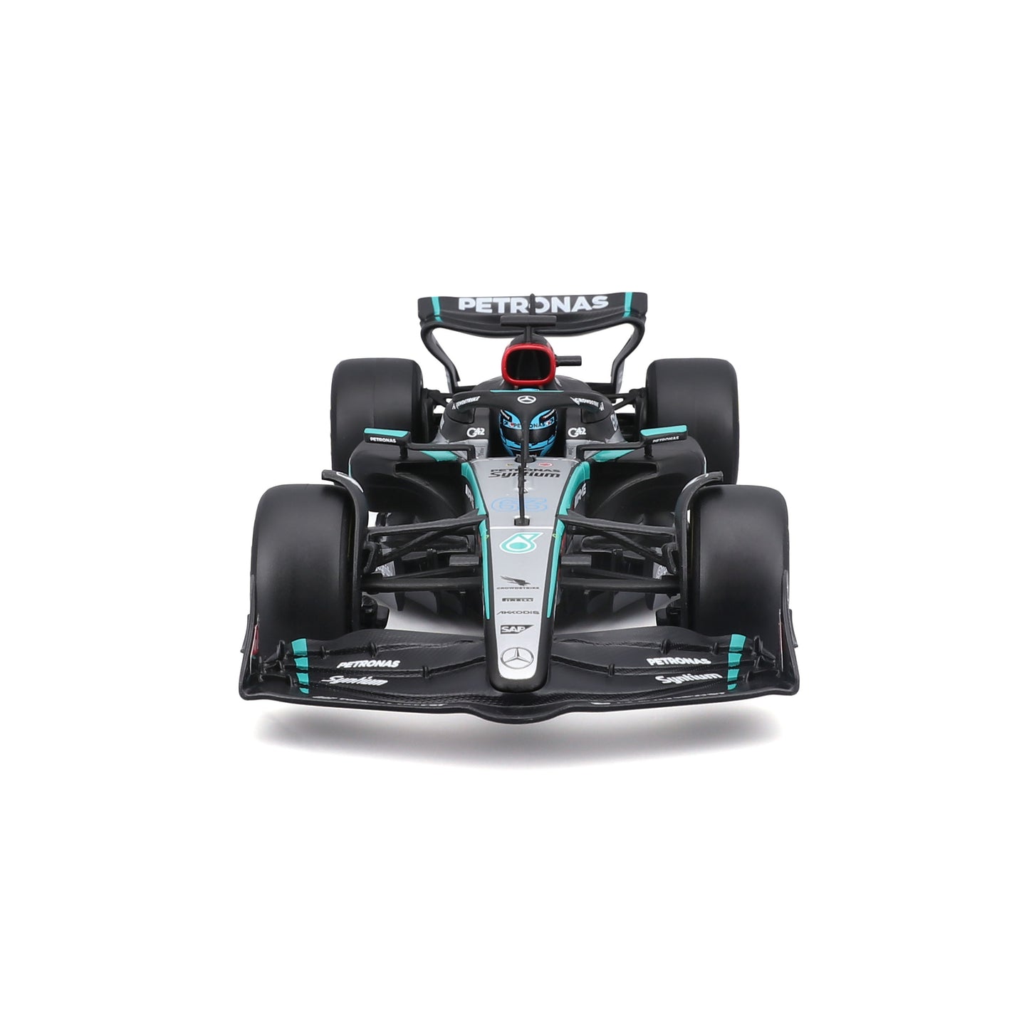 Bburago 1:24 Scale Diecast Model Kit 2024 Mercedes-AMG F1 W15 E Performance - #63 George Russell