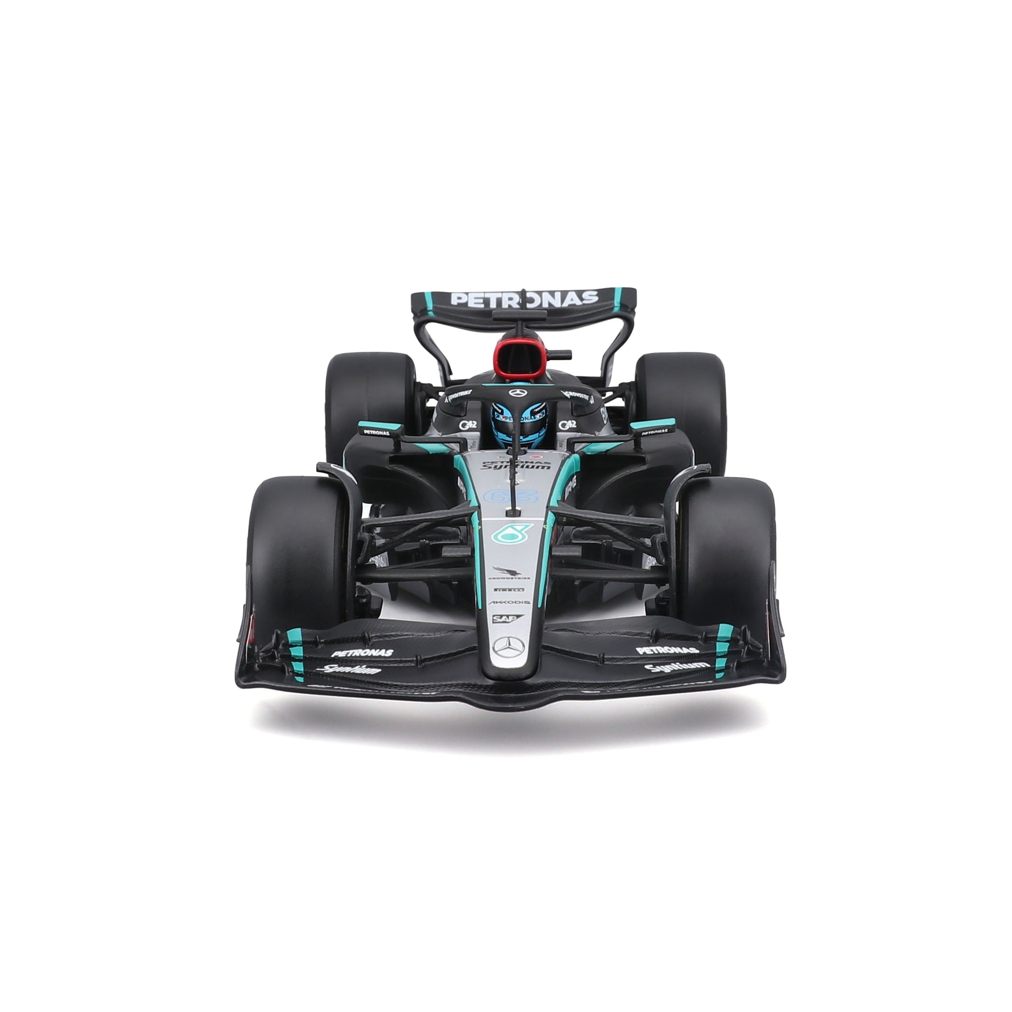 Bburago 1:24 Scale Diecast Model Kit 2024 Mercedes-AMG F1 W15 E Performance - #63 George Russell