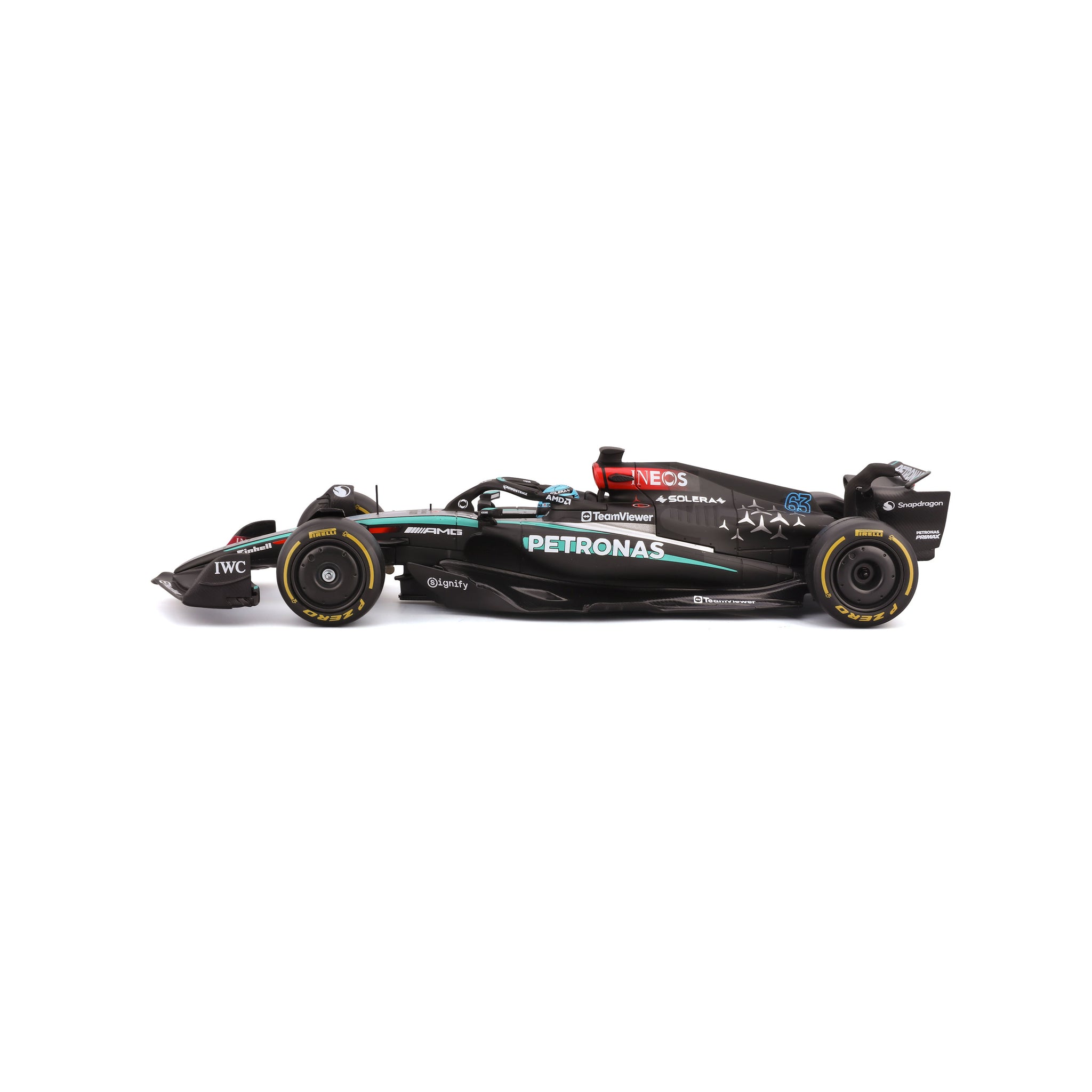 Bburago 1:24 Scale Diecast Model Kit 2024 Mercedes-AMG F1 W15 E Performance - #63 George Russell