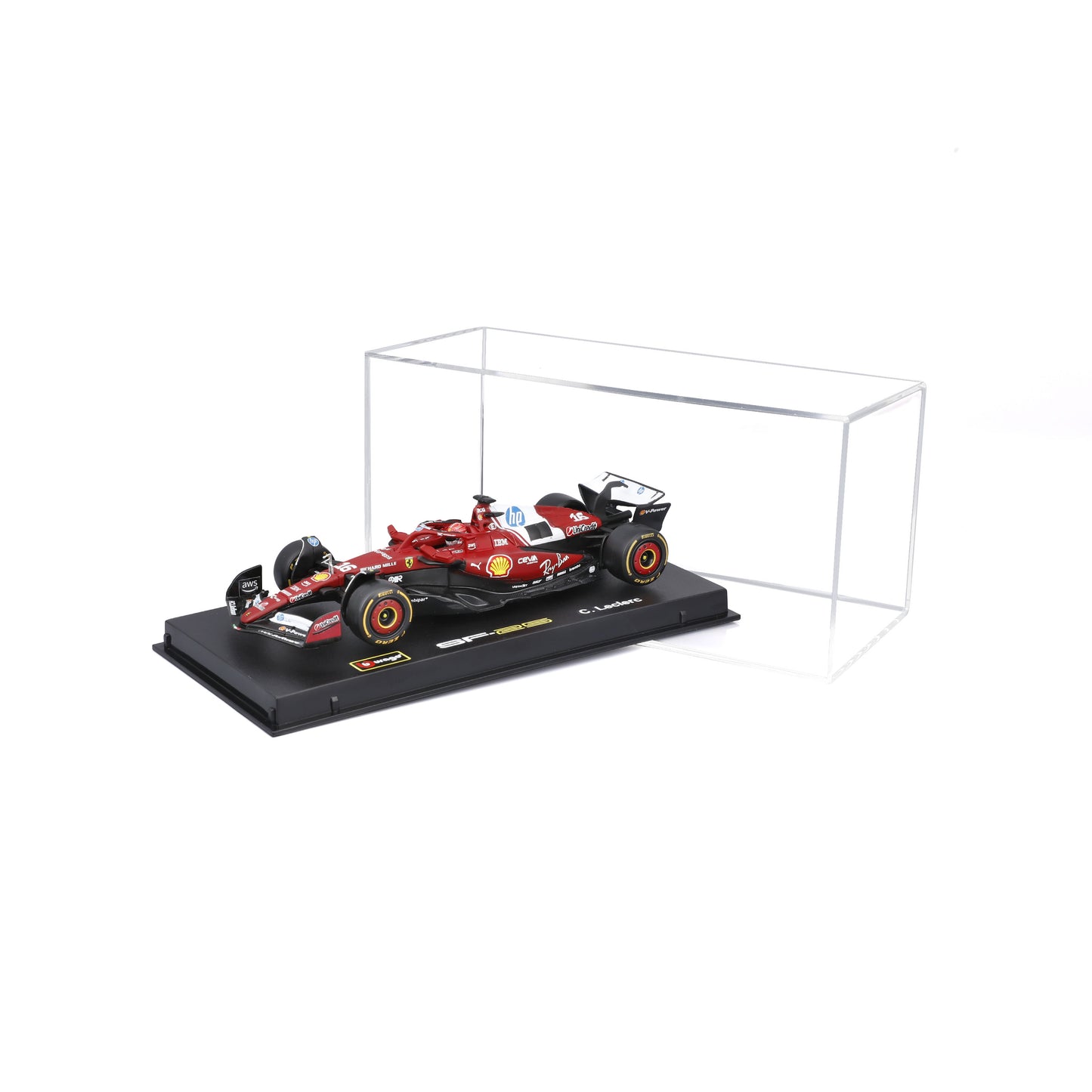 Bburago 1:43 Scale Ferrari SF-25 F1 2025 Charles Leclerc #16 Diecast Model Racing Car