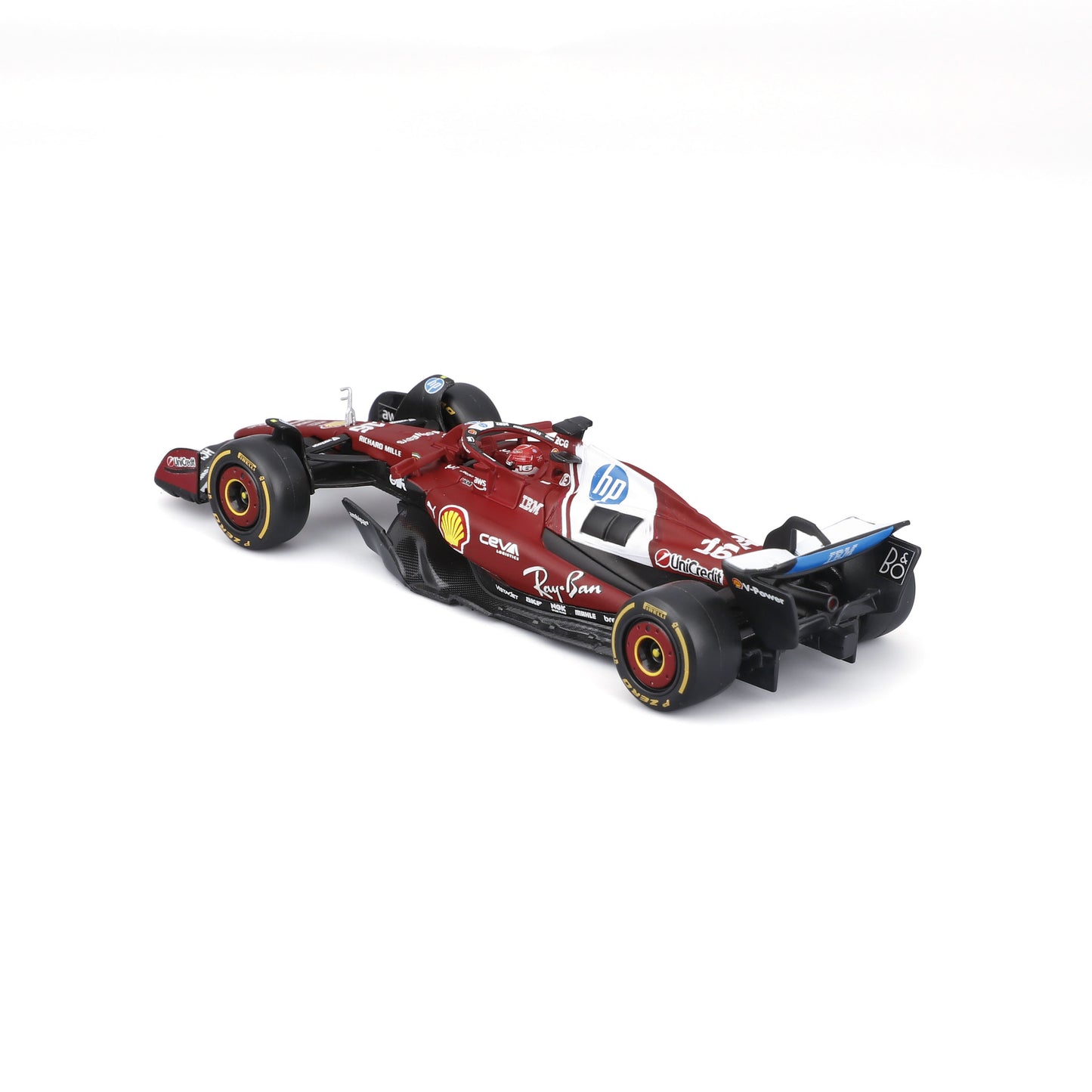 Bburago 1/43 Scale Diecast Ferrari SF-25 F1 2025 Miami Edition - #16 Charles Leclerc Model Car