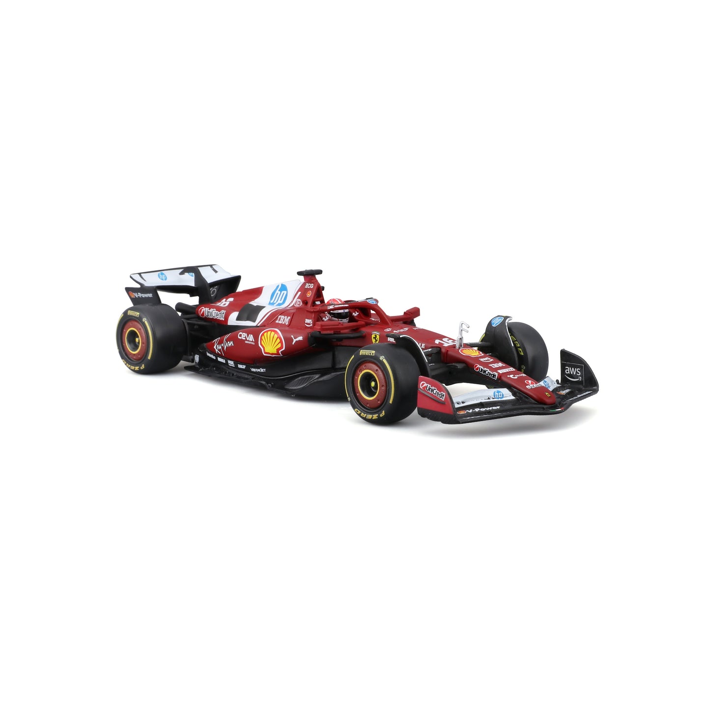 Bburago 1:43 Scale Ferrari SF-25 F1 2025 Charles Leclerc #16 Diecast Model Racing Car