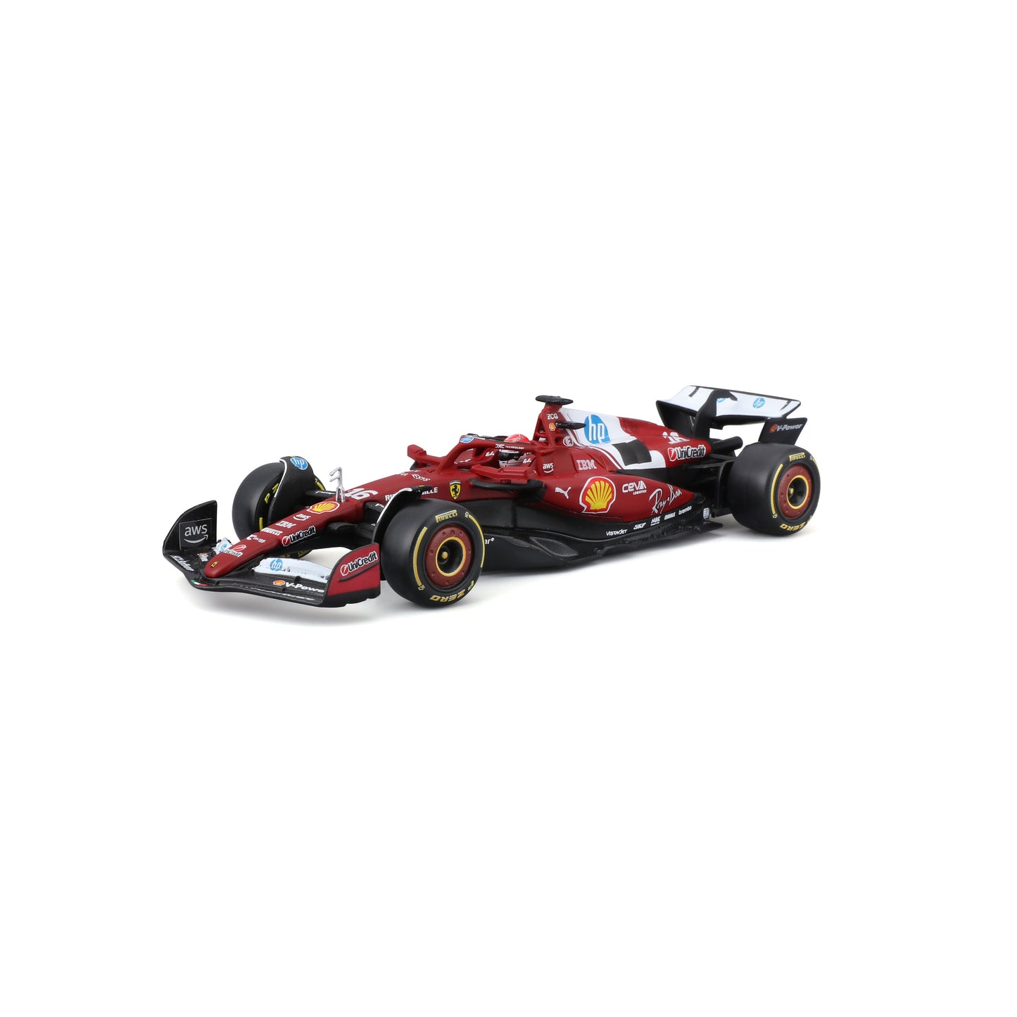 Bburago 1:43 Scale Ferrari SF-25 F1 2025 Charles Leclerc #16 Diecast Model Racing Car