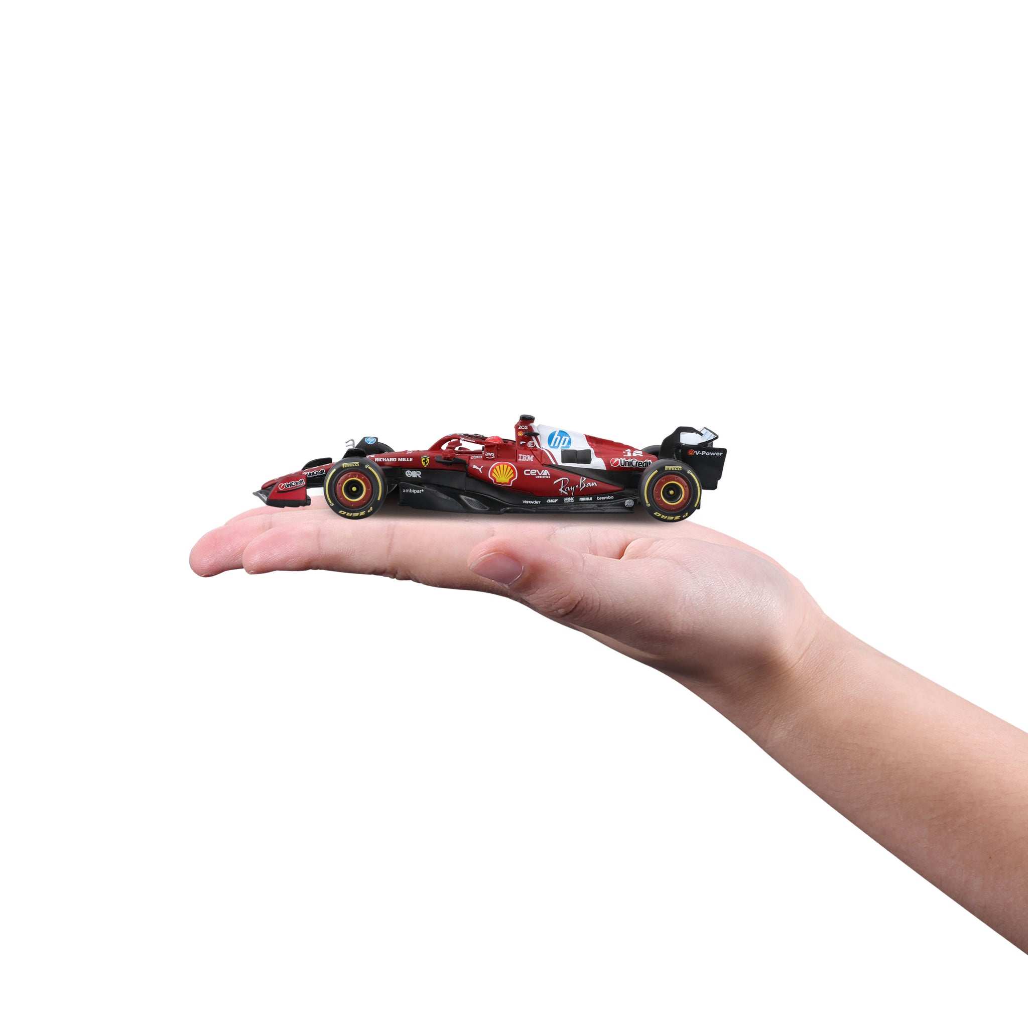 Bburago 1/43 Scale Diecast Ferrari SF-25 F1 2025 Miami Edition - #16 Charles Leclerc Model Car