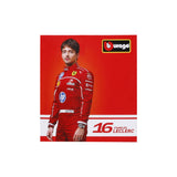 Bburago 1:43 Scale Diecast Model 2025 Ferrari SF-25 Formula 1 Race Car - #16 Charles Leclerc