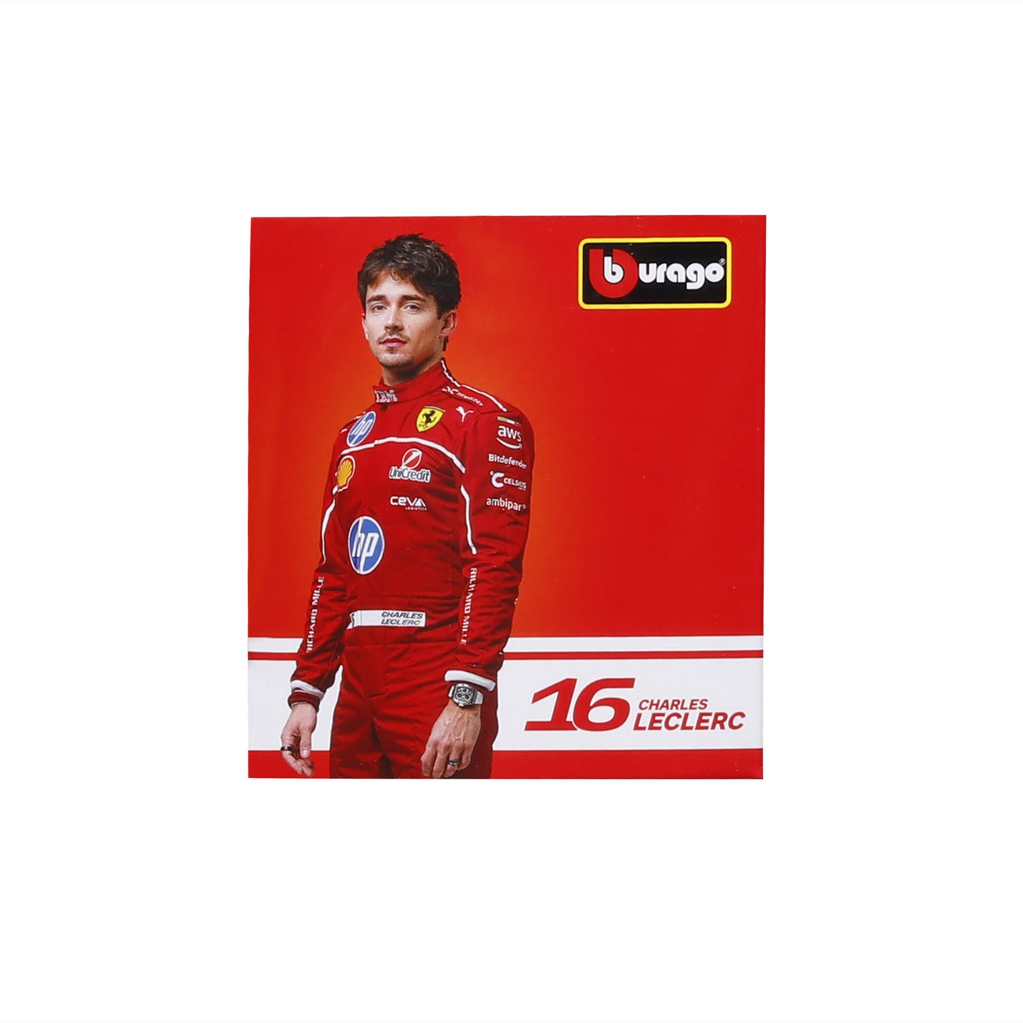 Bburago 1/43 Scale 2025 Ferrari SF-25 Miami Grand Prix Livery #44 Lewis Hamilton Diecast Model
