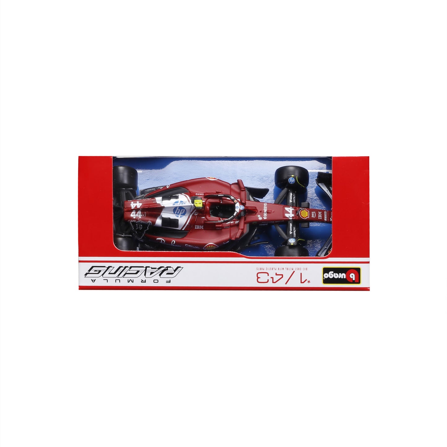 Bburago 1:43 Scale 2025 Scuderia Ferrari SF-25 Formula 1 #44 Lewis Hamilton Diecast Model Car