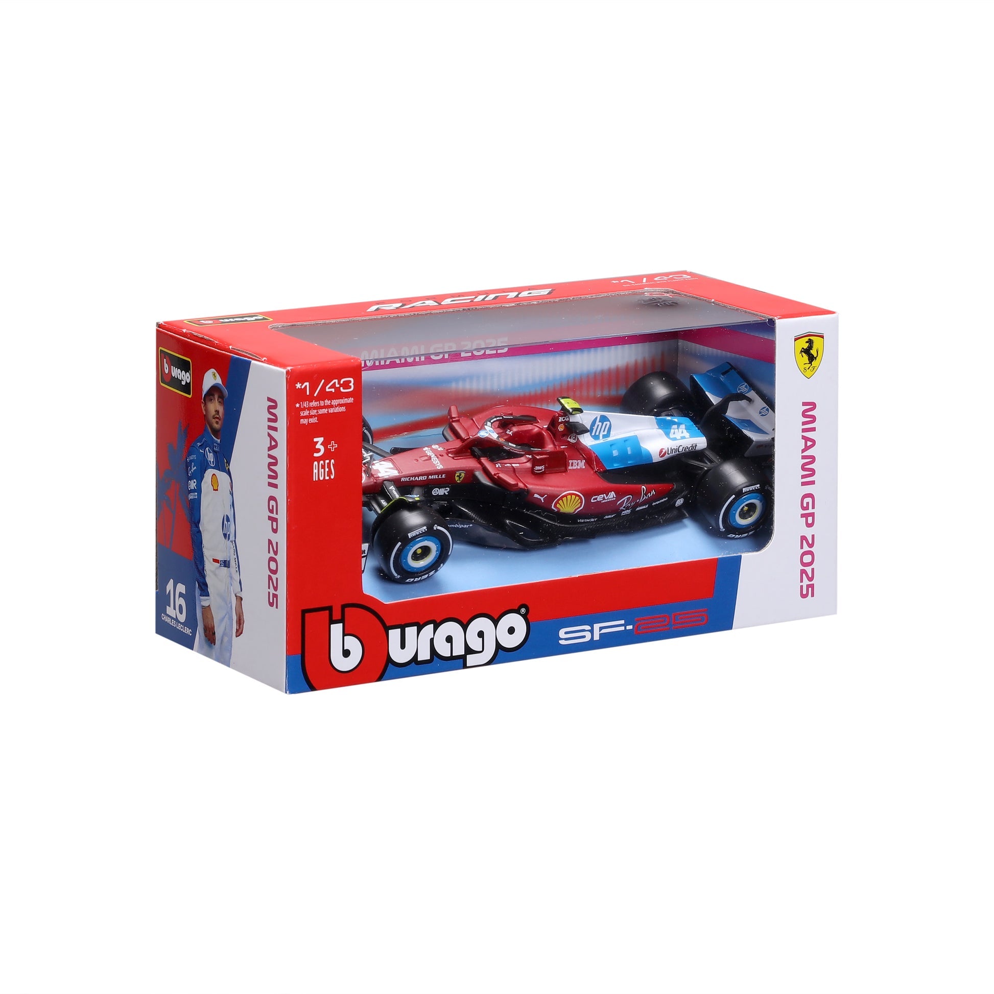 1:43 Ferrari SF-25 #44 Lewis Hamilton (Miami Livery) 18-36853