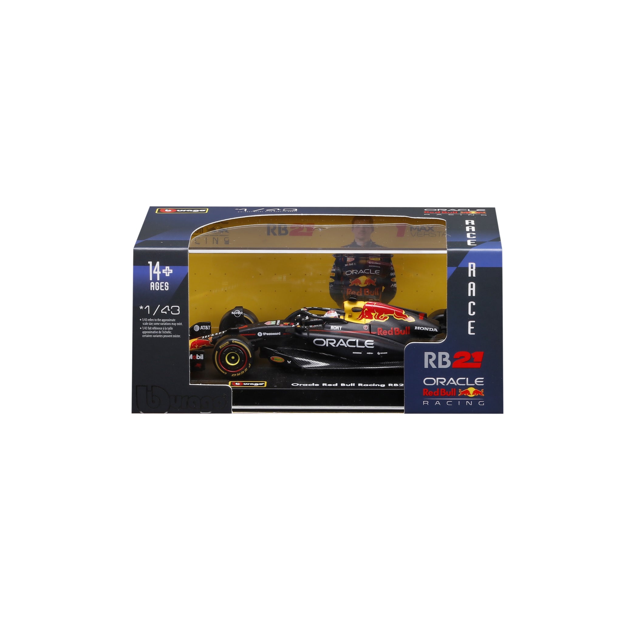 Bburago 1/43 Scale Diecast 2025 Red Bull Racing RB21 Japan GP - #1 Max Verstappen Signature Series