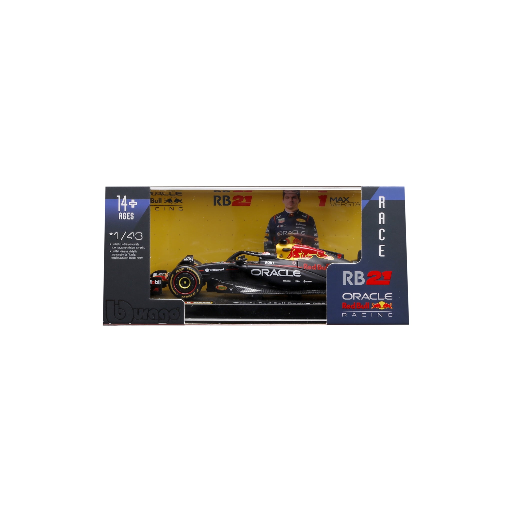 Bburago 1/43 Scale Diecast 2025 Red Bull Racing RB21 Japan GP - #1 Max Verstappen Signature Series