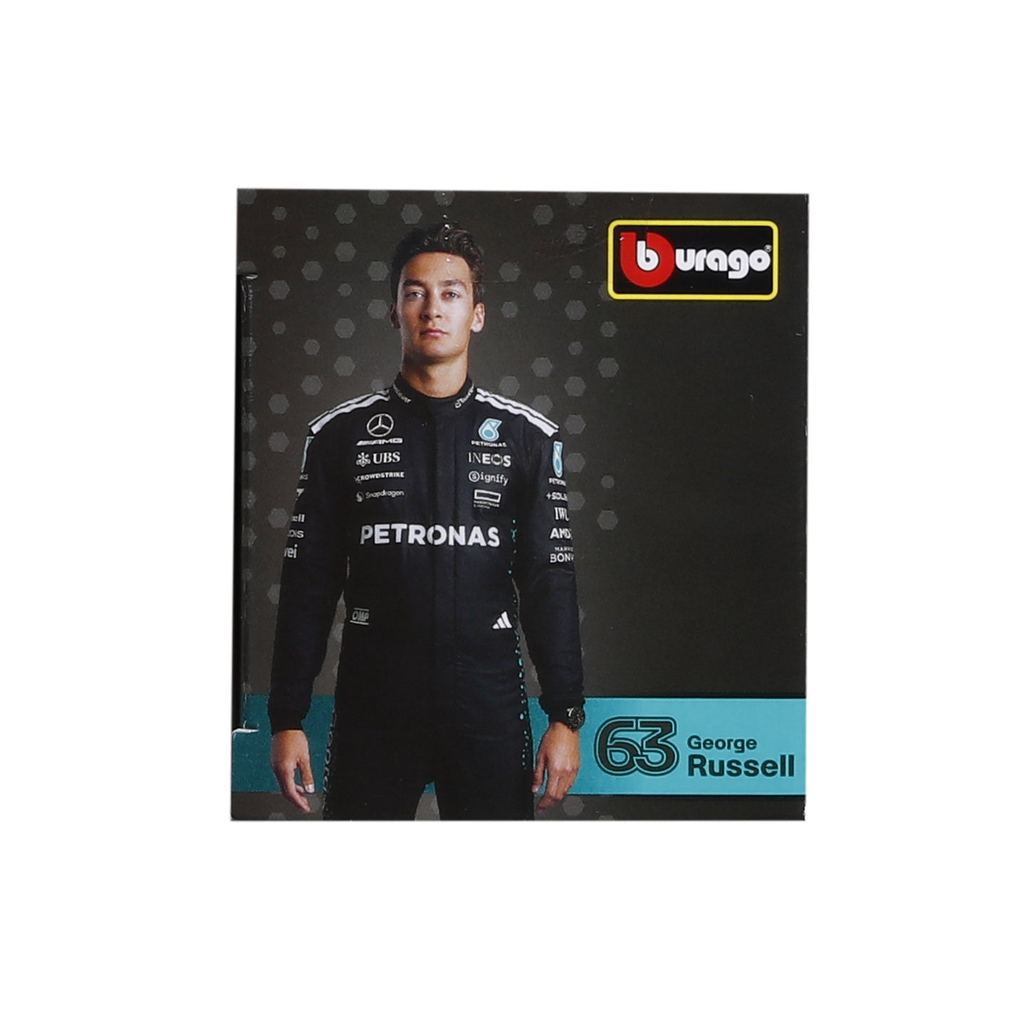 Bburago 1:43 Scale 2025 Mercedes-AMG F1 W16 E Performance #63 George Russell Diecast Model Car