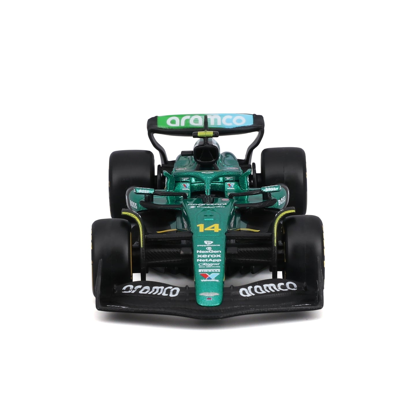 Bburago 1:43 Scale Aston Martin AMR25 F1 2025 Fernando Alonso #14 Diecast Model Racing Car