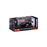 Bburago 1/43 Scale Porsche 911 GT3 R Black Launch Edition Diecast Model Car