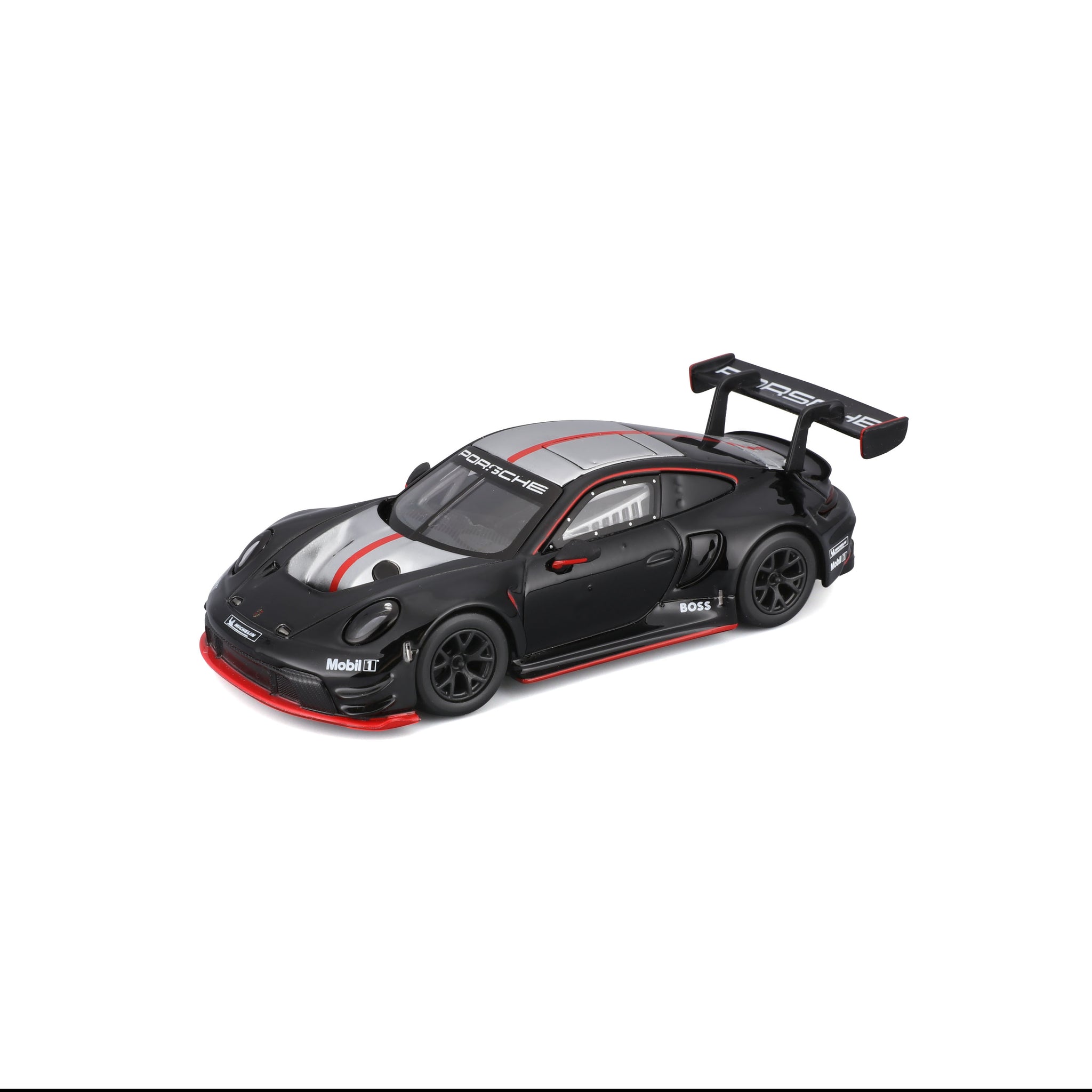 Bburago 1/43 Scale Porsche 911 GT3 R Black Launch Edition Diecast Model Car
