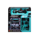 Bburago 1:43 Scale Mercedes-AMG F1 W15 #44 Lewis Hamilton Formula Pit Pass Diorama Set