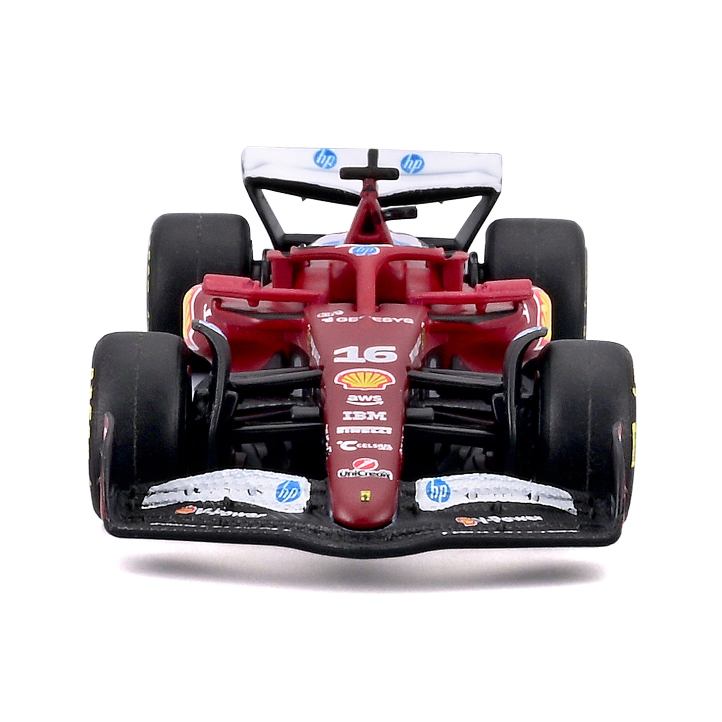 Bburago 1/64 Scale Diecast 2025 Ferrari SF-25 F1 Race Car - #16 Charles Leclerc Collectible Model
