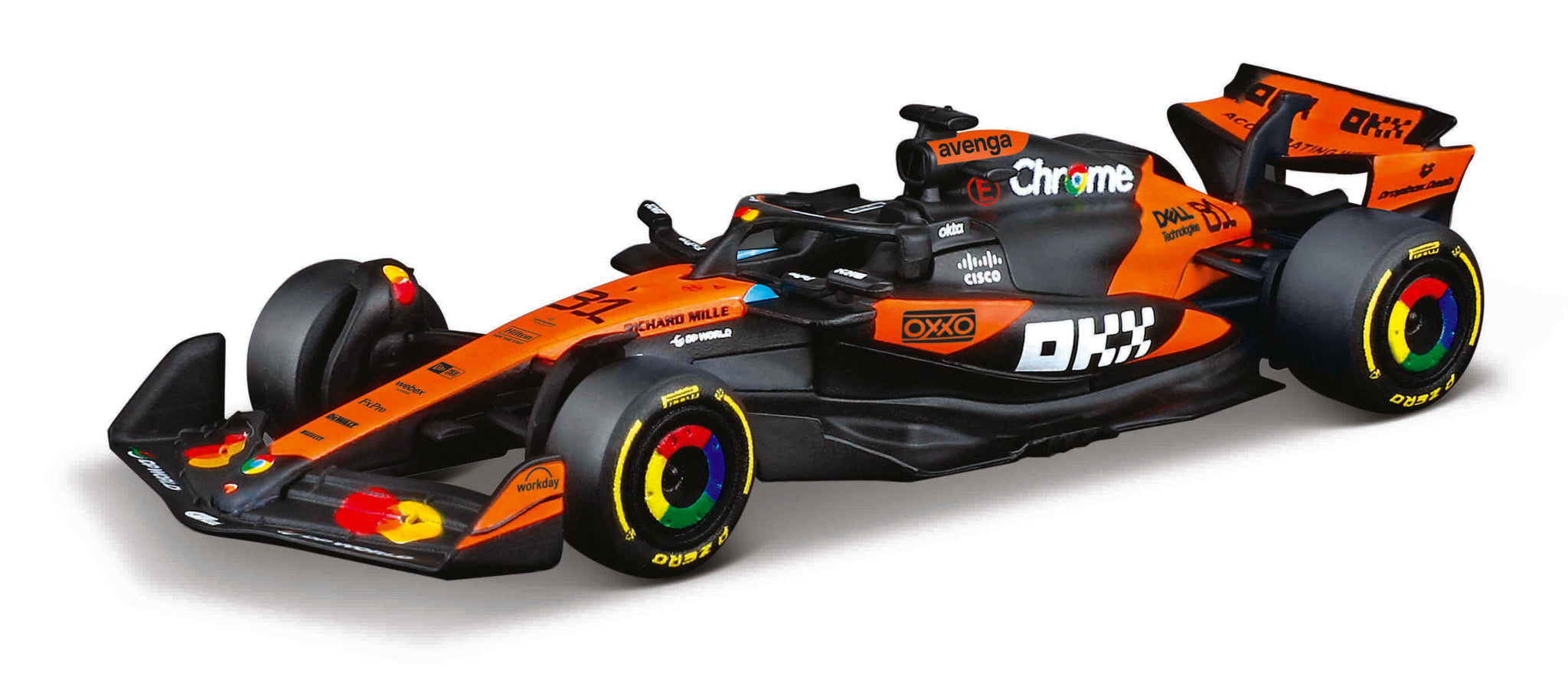 Bburago 1:64 Scale McLaren MCL39 F1 2025 Oscar Piastri #81 Diecast Model Racing Car