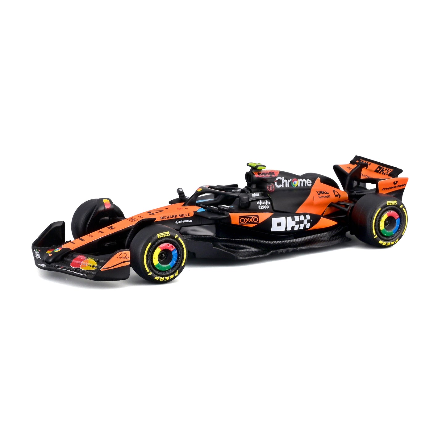 Bburago 1:64 Scale 2025 McLaren MCL39 Formula 1 #4 Lando Norris Diecast Model Car Collectible