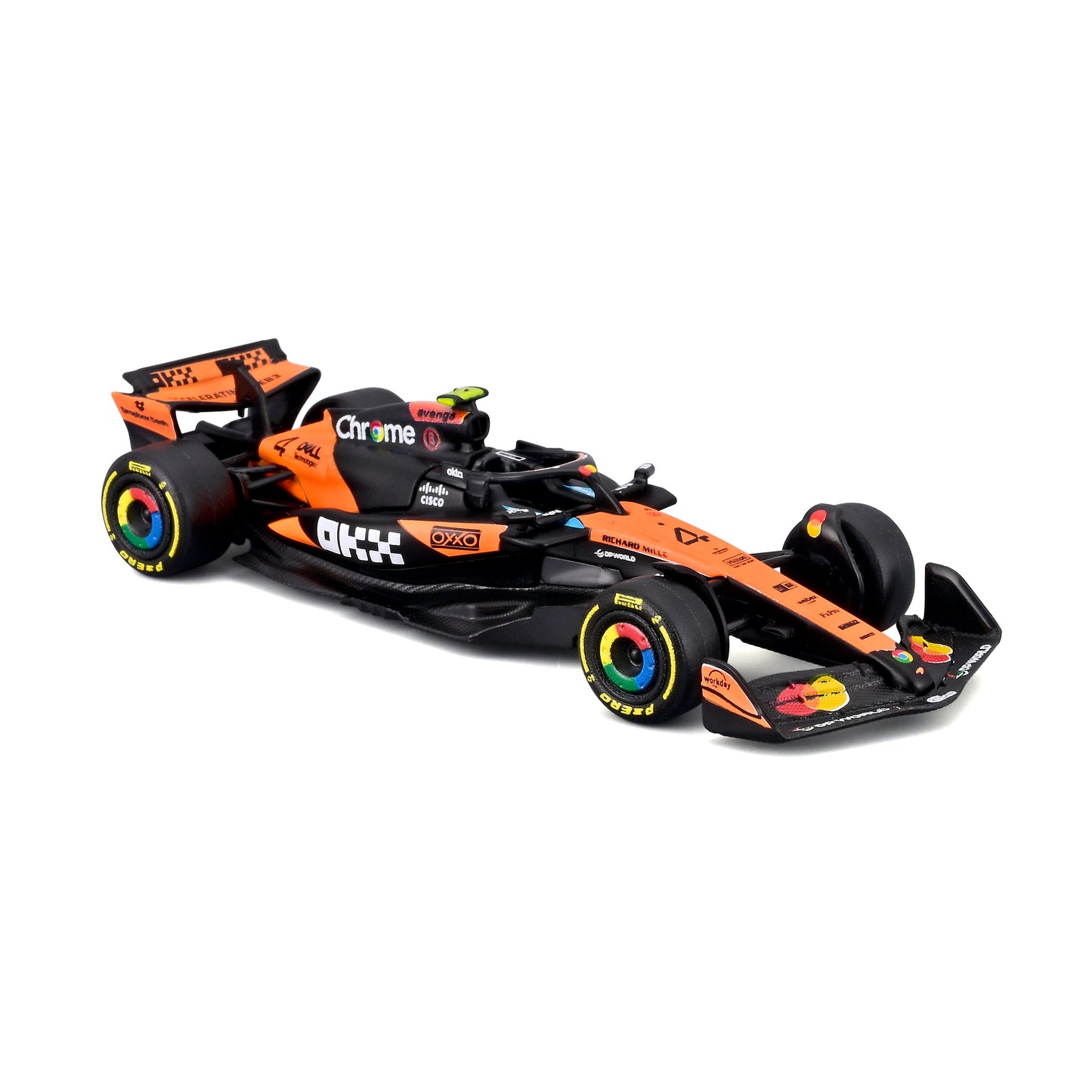 Bburago 1:64 Scale 2025 McLaren MCL39 Formula 1 #4 Lando Norris Diecast Model Car Collectible