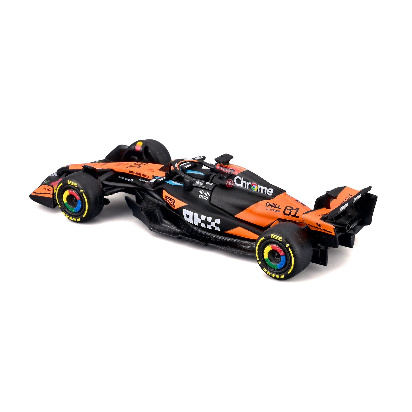 Bburago 1:64 Scale 2025 McLaren MCL39 Formula 1 #4 Lando Norris Diecast Model Car Collectible