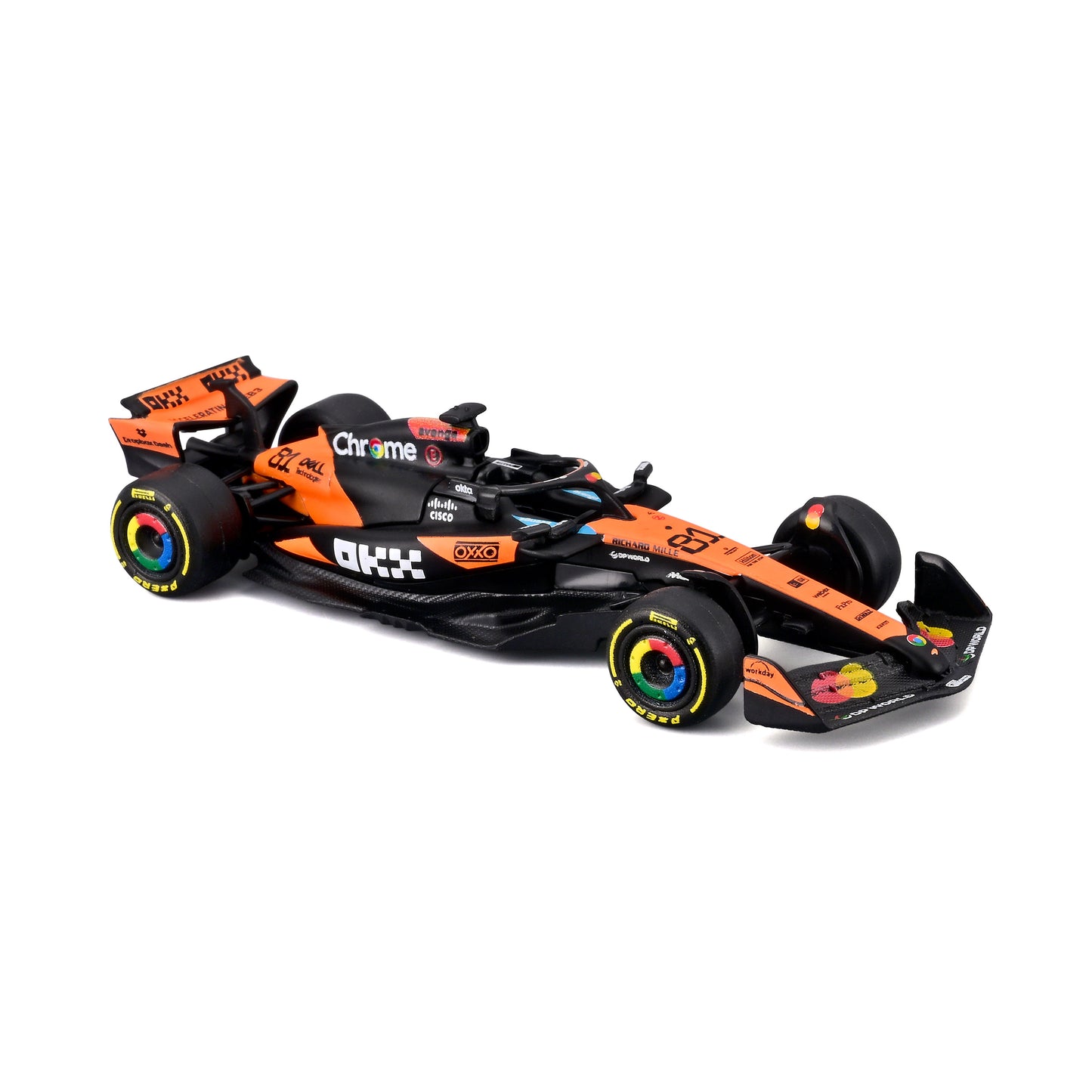 Bburago 1:64 Scale McLaren MCL39 F1 2025 Oscar Piastri #81 Diecast Model Racing Car