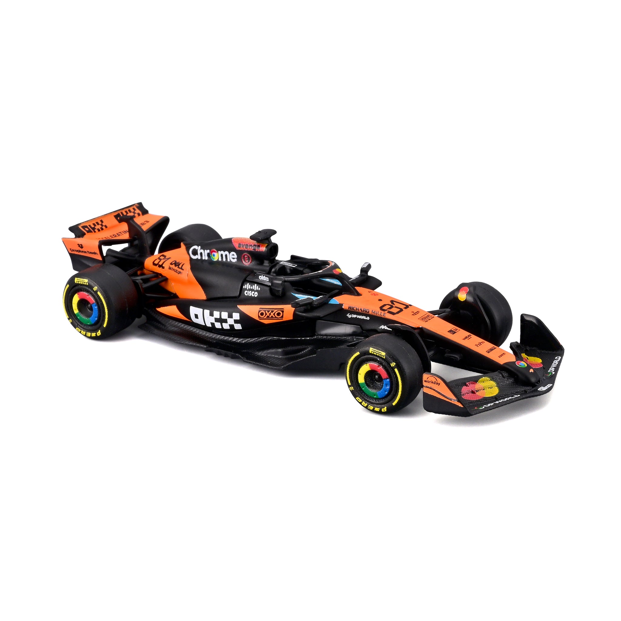 Bburago 1:64 Scale McLaren MCL39 F1 2025 Oscar Piastri #81 Diecast Model Racing Car