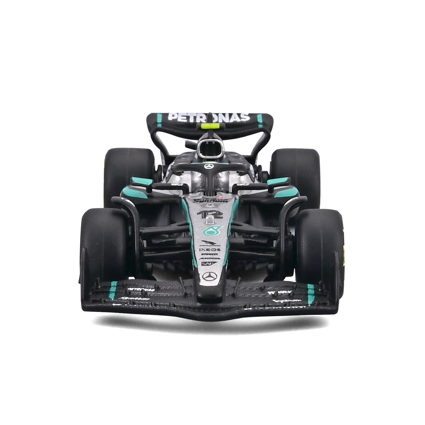 Bburago 1/64 Scale 2025 Mercedes-AMG F1 W16 #12 Kimi Antonelli Diecast Model Race Car