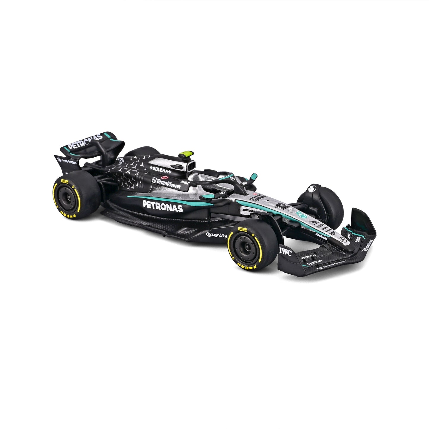 Bburago 1/64 Scale 2025 Mercedes-AMG F1 W16 #12 Kimi Antonelli Diecast Model Race Car