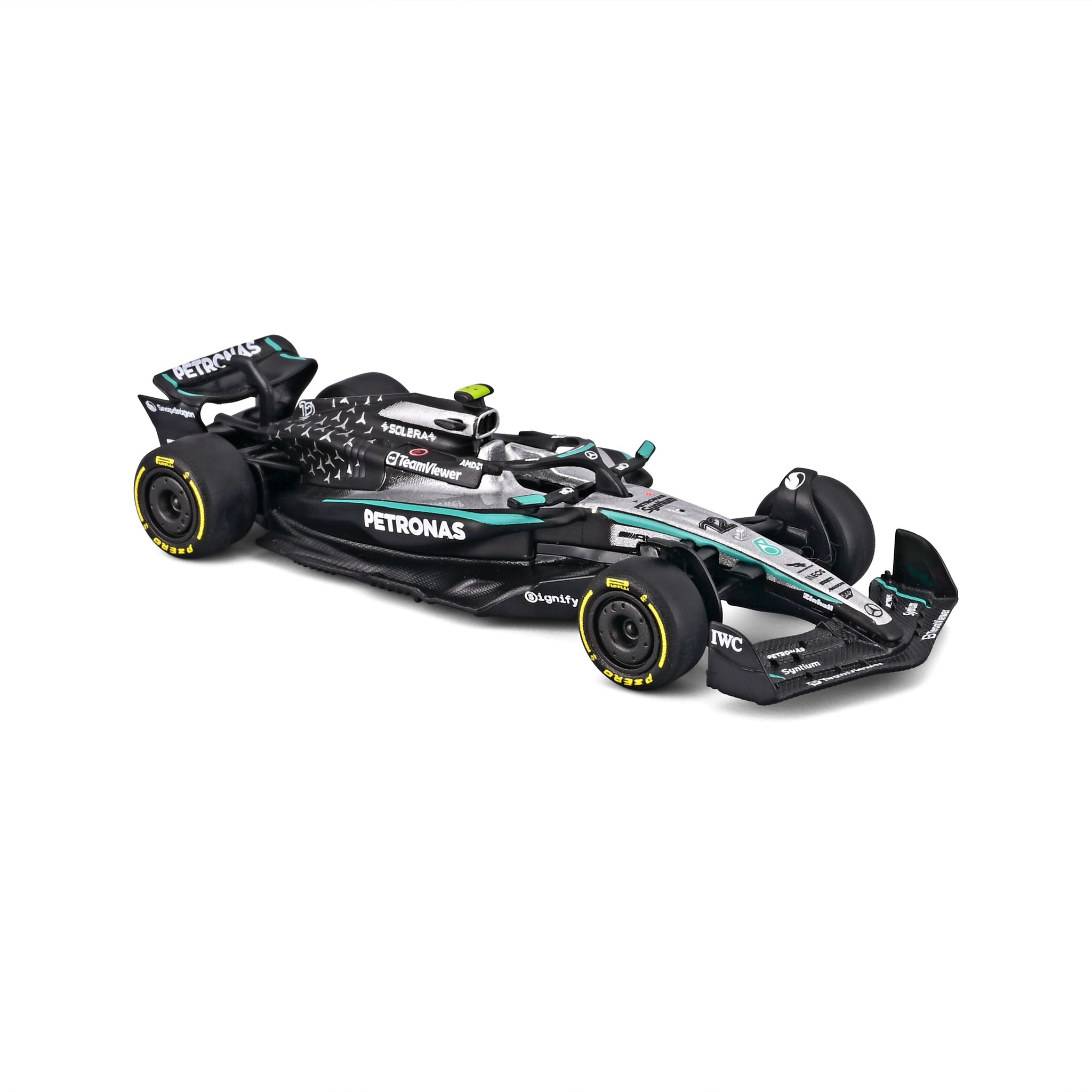 Bburago 1/64 Scale 2025 Mercedes-AMG F1 W16 #12 Kimi Antonelli Diecast Model Race Car