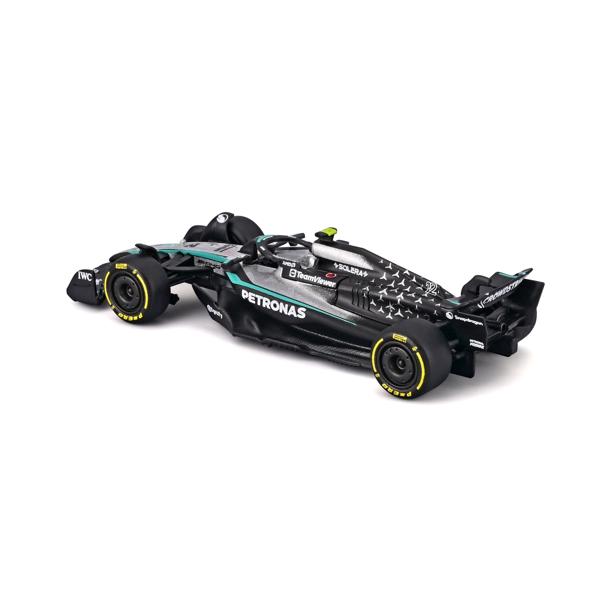 Bburago 1/64 Scale 2025 Mercedes-AMG F1 W16 #12 Kimi Antonelli Diecast Model Race Car