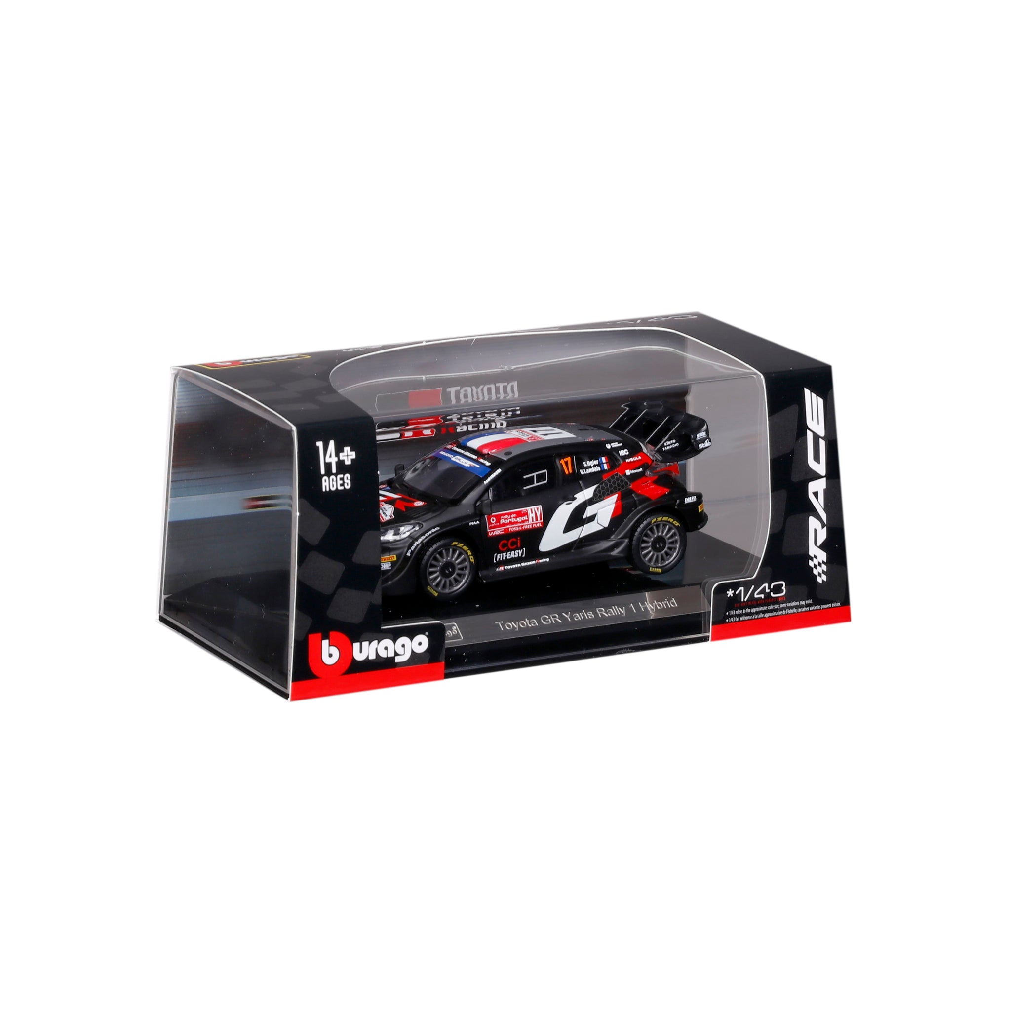 1:43 RACE (Coll. A) - 2024 Toyota GR Yaris Rally 1 Hybrid WRC- Ogier #17