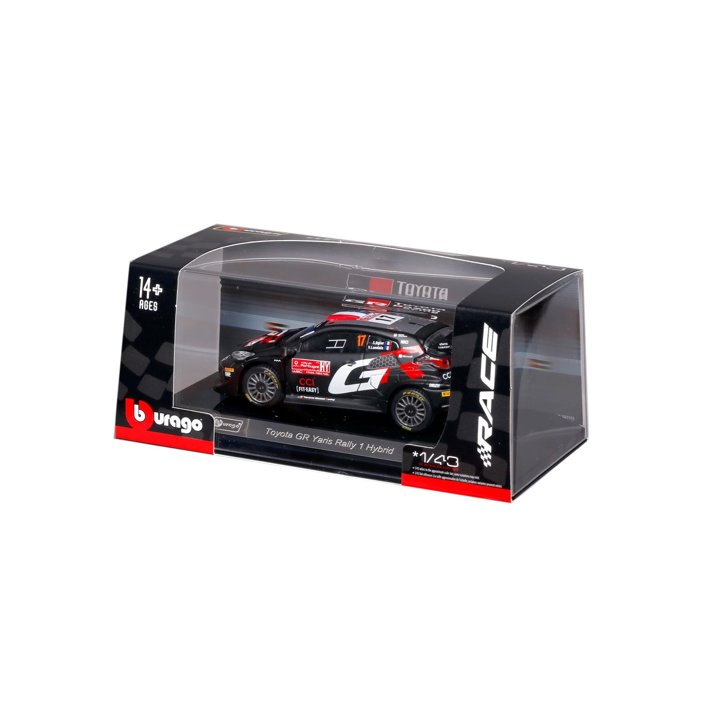 1:43 RACE (Coll. A) - 2024 Toyota GR Yaris Rally 1 Hybrid WRC- Ogier #17