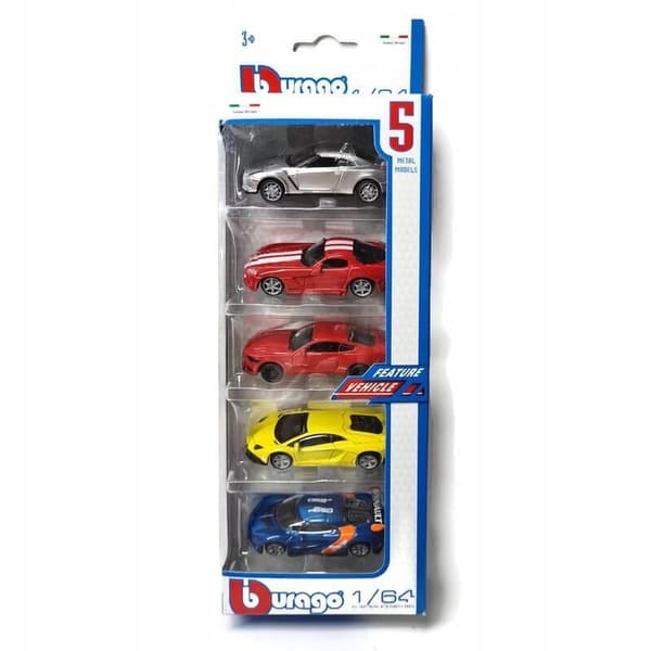 1:64 Vehicles, 5-PK.