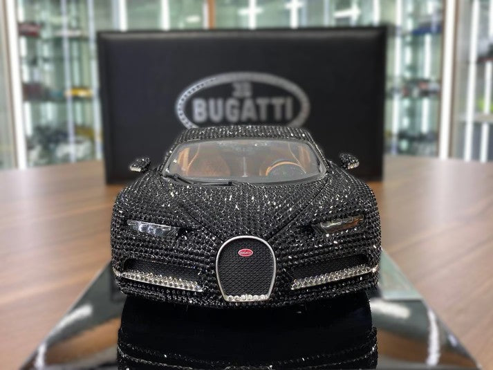 1/18 Diecast Bugatti Chiron Swarovski Crystal Limited Edition